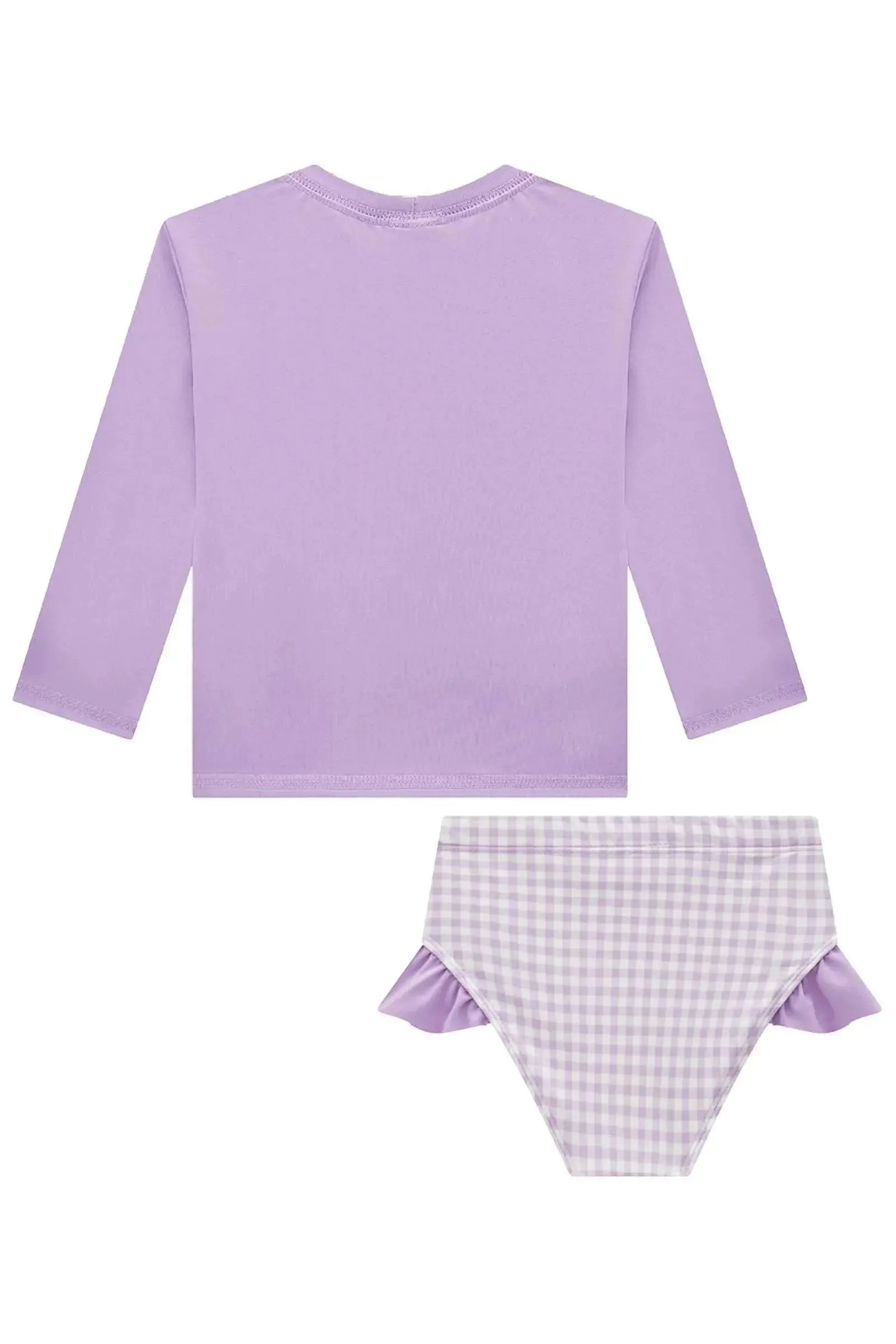 Conjunto de Blusa e Calcinha em Malha UV Dry com Proteção UV 50+ 95584 Infanti Infantil Menina