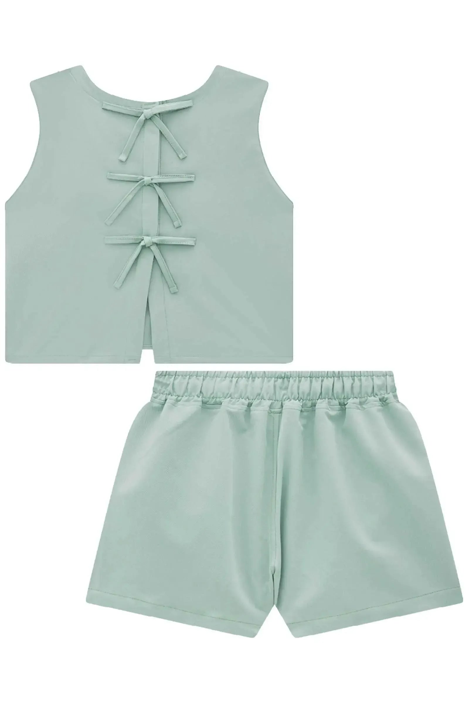 Conjunto de Blusa e Shorts em Alfaiataria Brunello 95923 Lilimoon Teen Menina