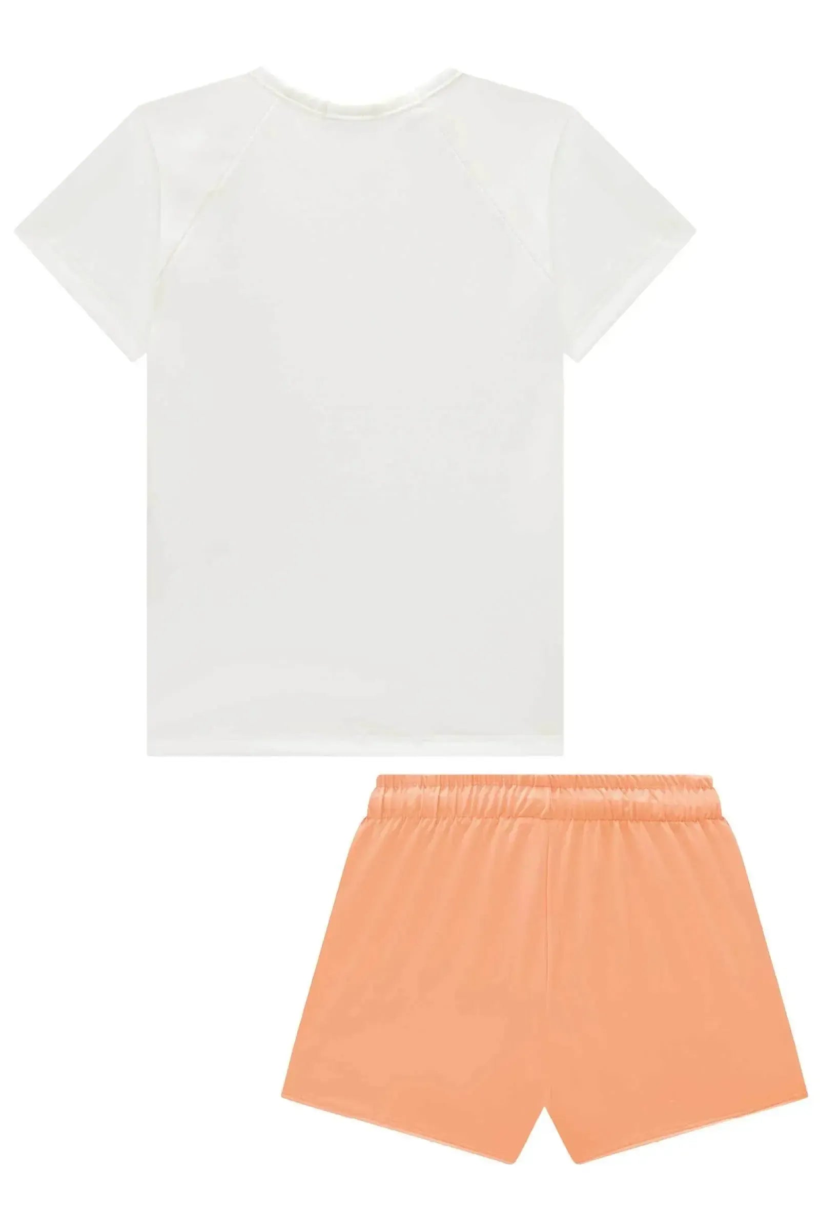 Conjunto de Blusa e Shorts em Malha UV 50+ 96336 Infanti Infantil Menina