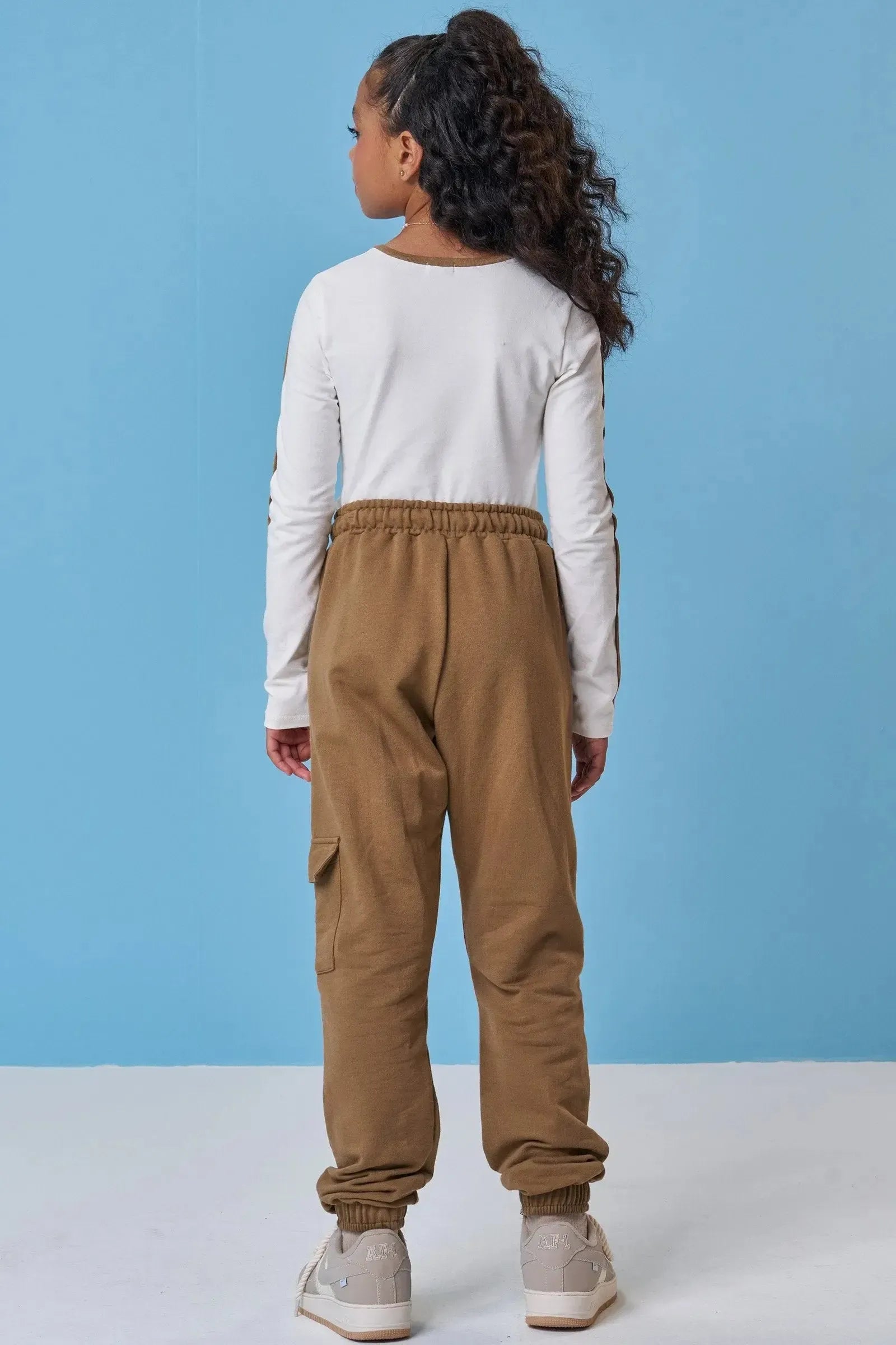 Conjunto de Blusa em Cotton e Calça Jogger em Moletom sem Pelúcia 92000 Vic&Vicky Teen Menina