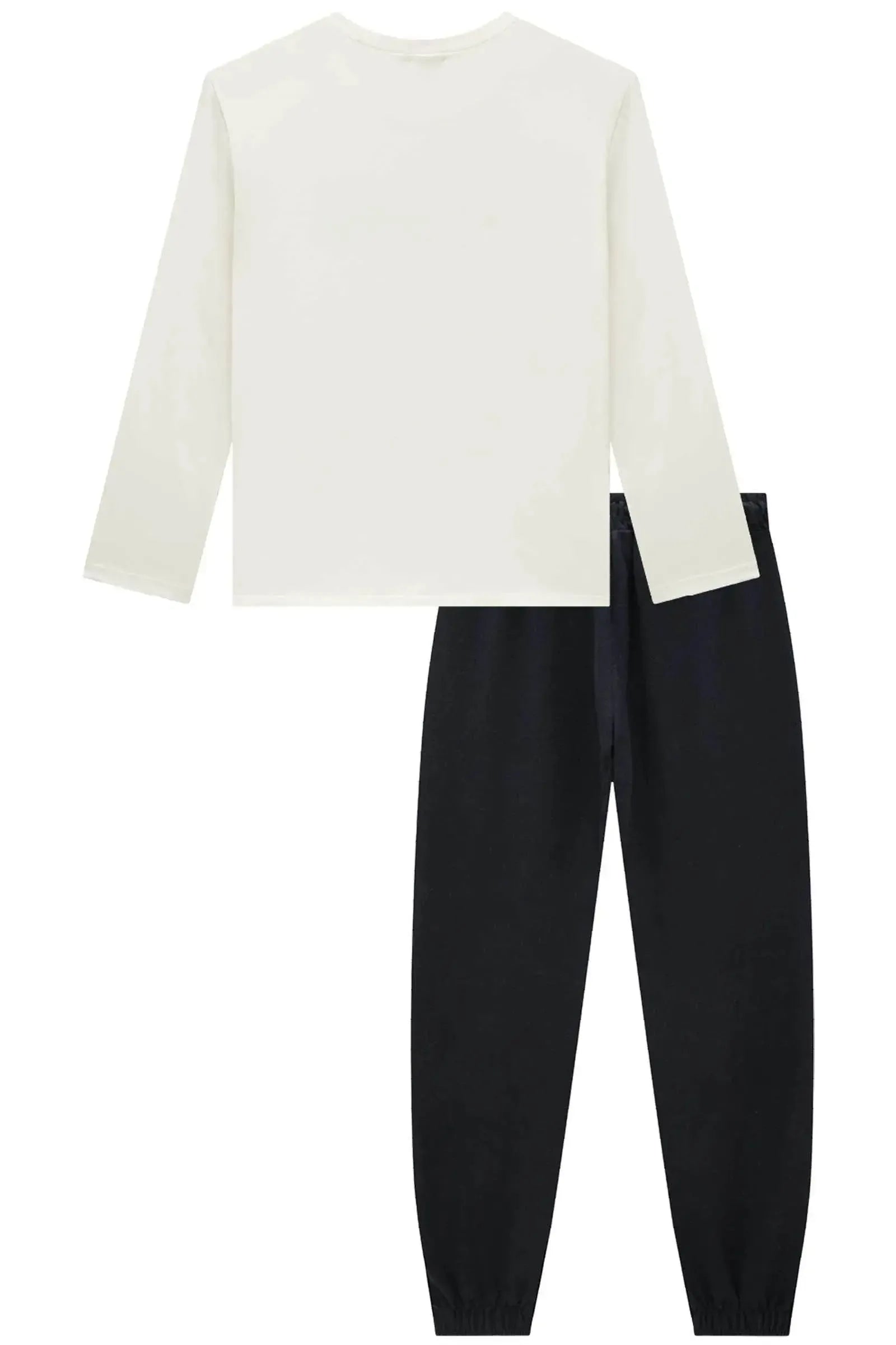Conjunto de Blusa em Cotton e Calça Jogger em Moletwill 92005 Vic&Vicky Teen Menina