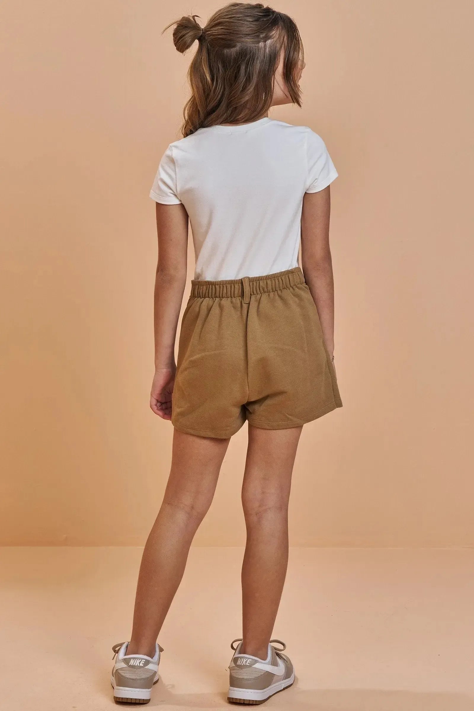 Conjunto de Blusa em Cotton e Short Saia em Moletom sem Pelúcia 93480 Vic&Vicky Teen Menina