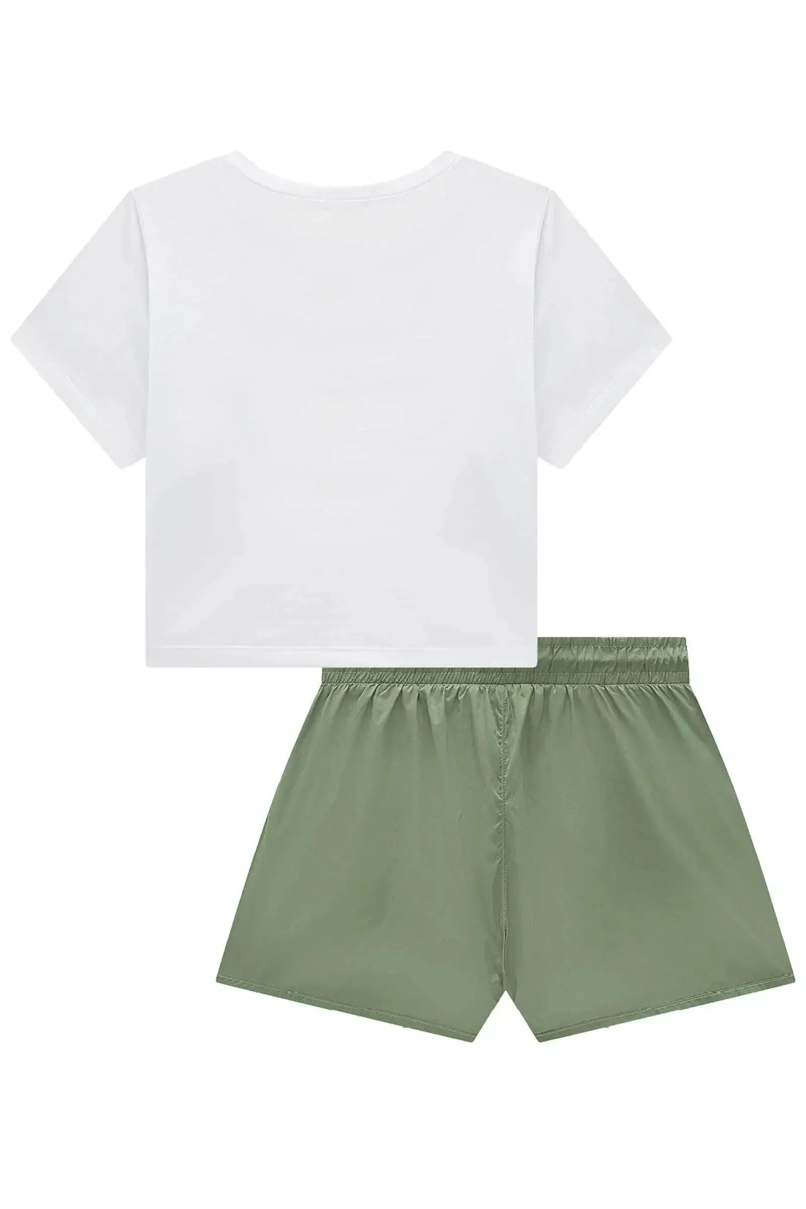 Conjunto de Blusa em Malha Yuki e Shorts em Air Tech 96529 Vic&Vicky Teen Menina