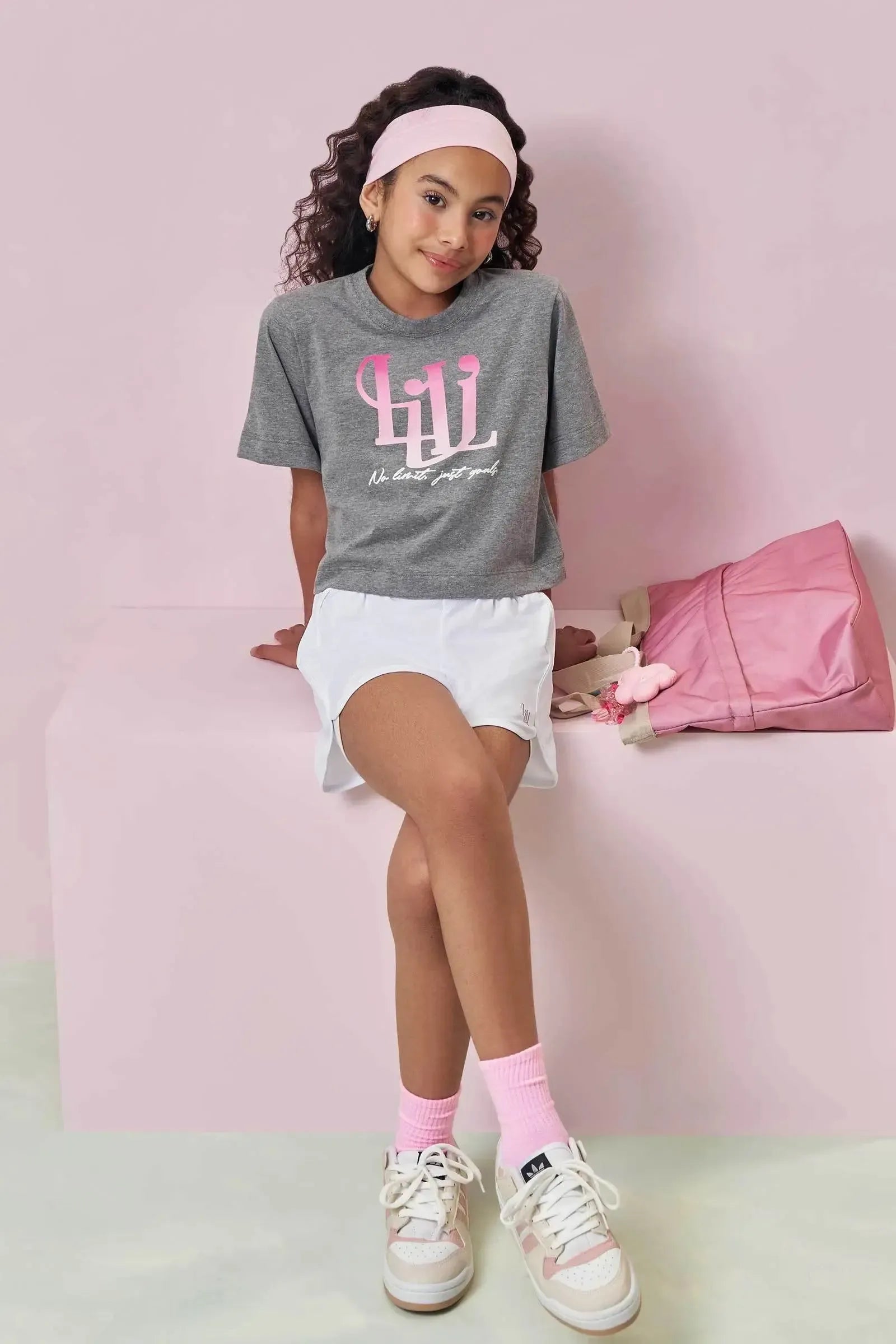 Conjunto de Blusa em Meia Malha e Shorts em Malha Yuki 96486 Lilimoon Teen Menina