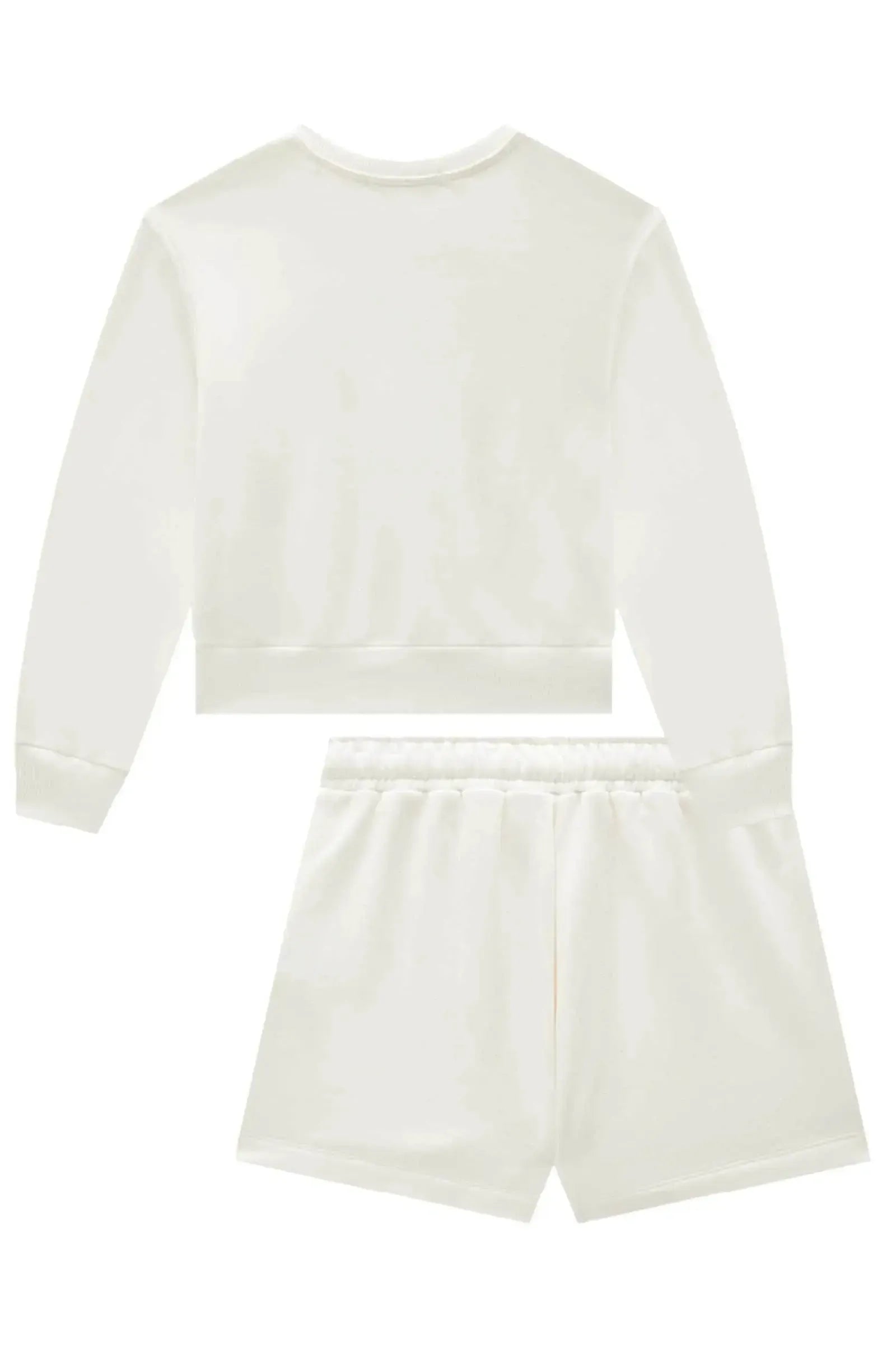 Conjunto de Blusão Boxy e Shorts em Moletom com Pelúcia 92277 Lilimoon Teen Menina