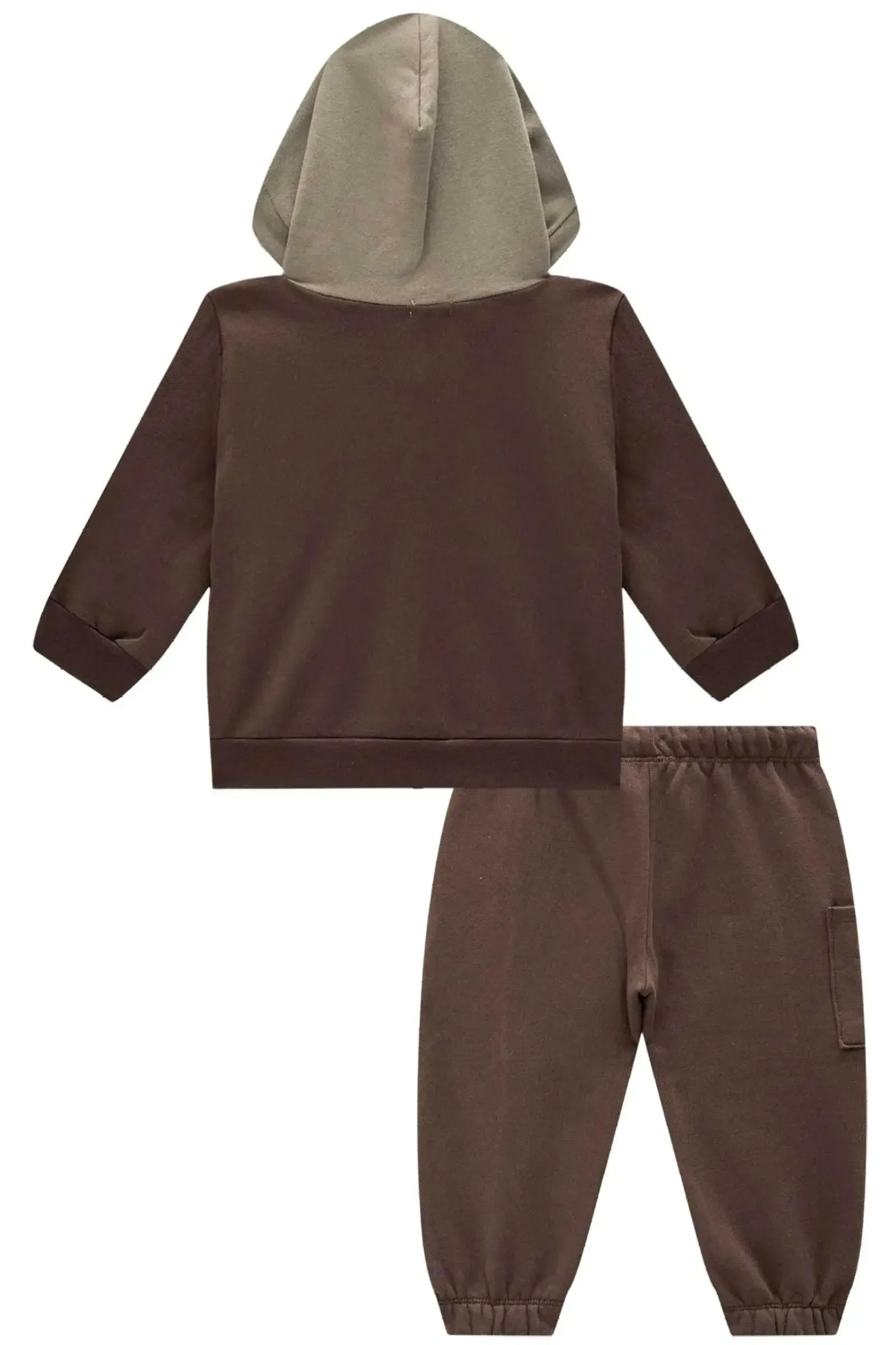 Conjunto de Blusão e Calça em Moletom com Pelúcia 90670 Johnny Fox Bebê Menino