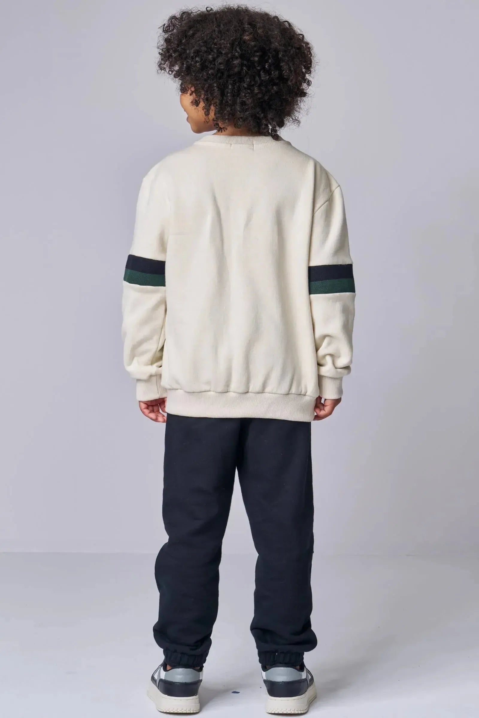 Conjunto de Blusão e Calça Jogger em Moletom com Pelúcia 90105 LucBoo Infantil Menino