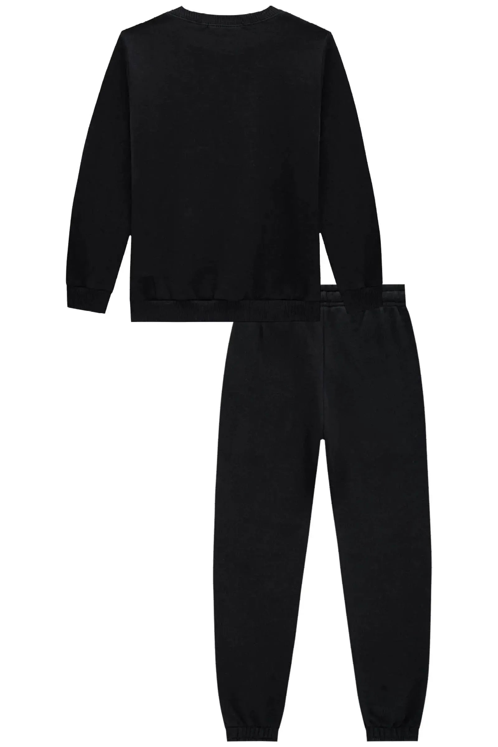 Conjunto de Blusão e Calça Jogger em Moletom com Pelúcia 90464 Johnny Fox Teen Menino