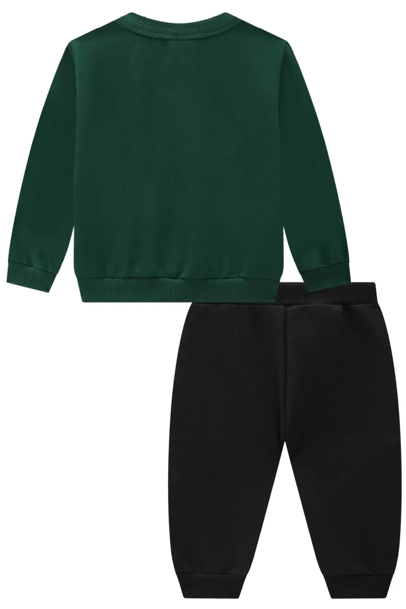Conjunto de Blusão e Calça Jogger em Moletom sem Pelúcia 90952 Johnny Fox Bebê Menino