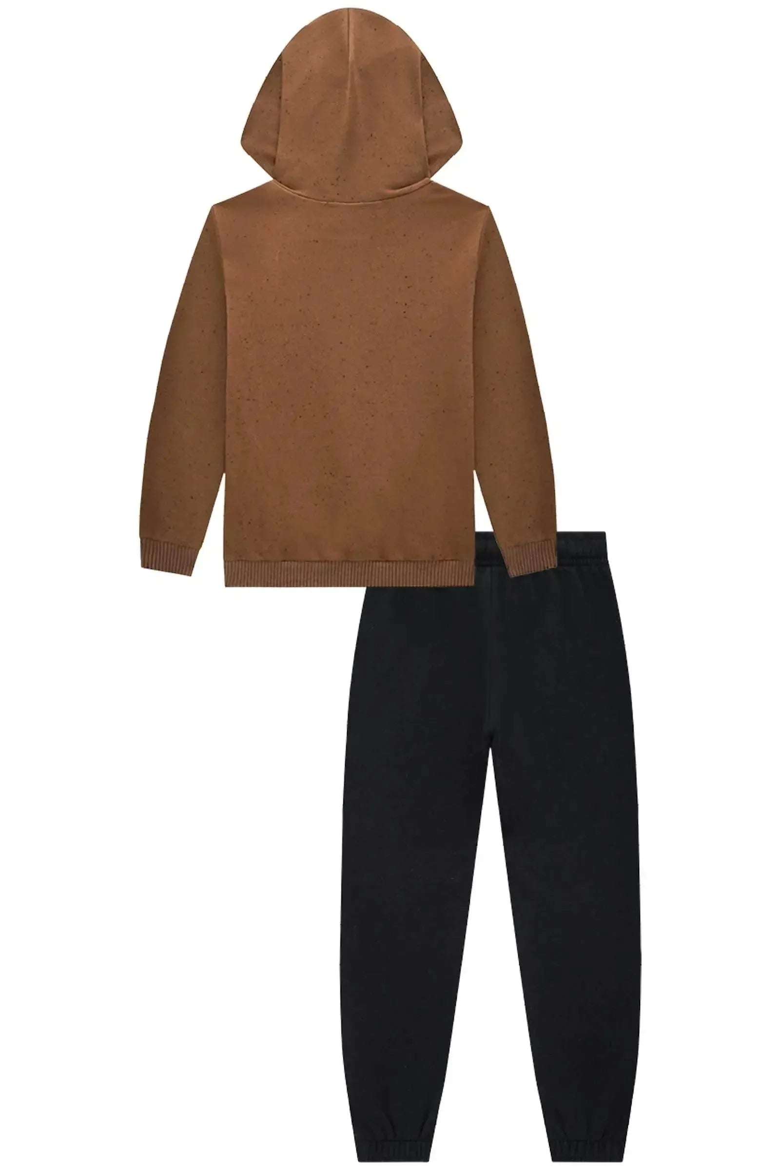 Conjunto de Blusão em Moletom Botonê e Calça Jogger em Moletom sem Pelúcia 92055 LucBoo Infantil Menino