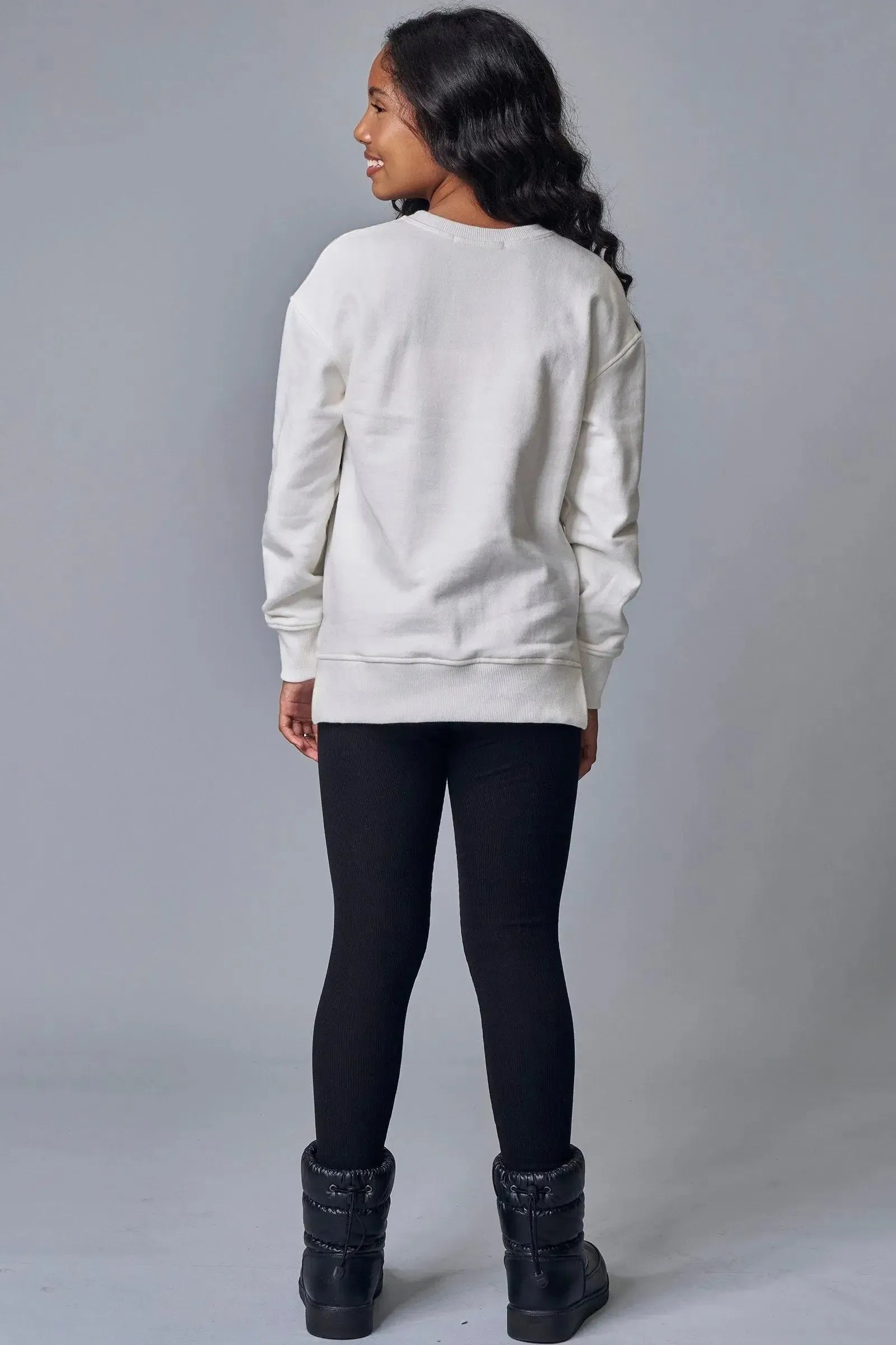 Conjunto de Blusão em Moletom com Pelúcia e Calça Legging em Canelado Soft 89204 Lilimoon Teen Menina