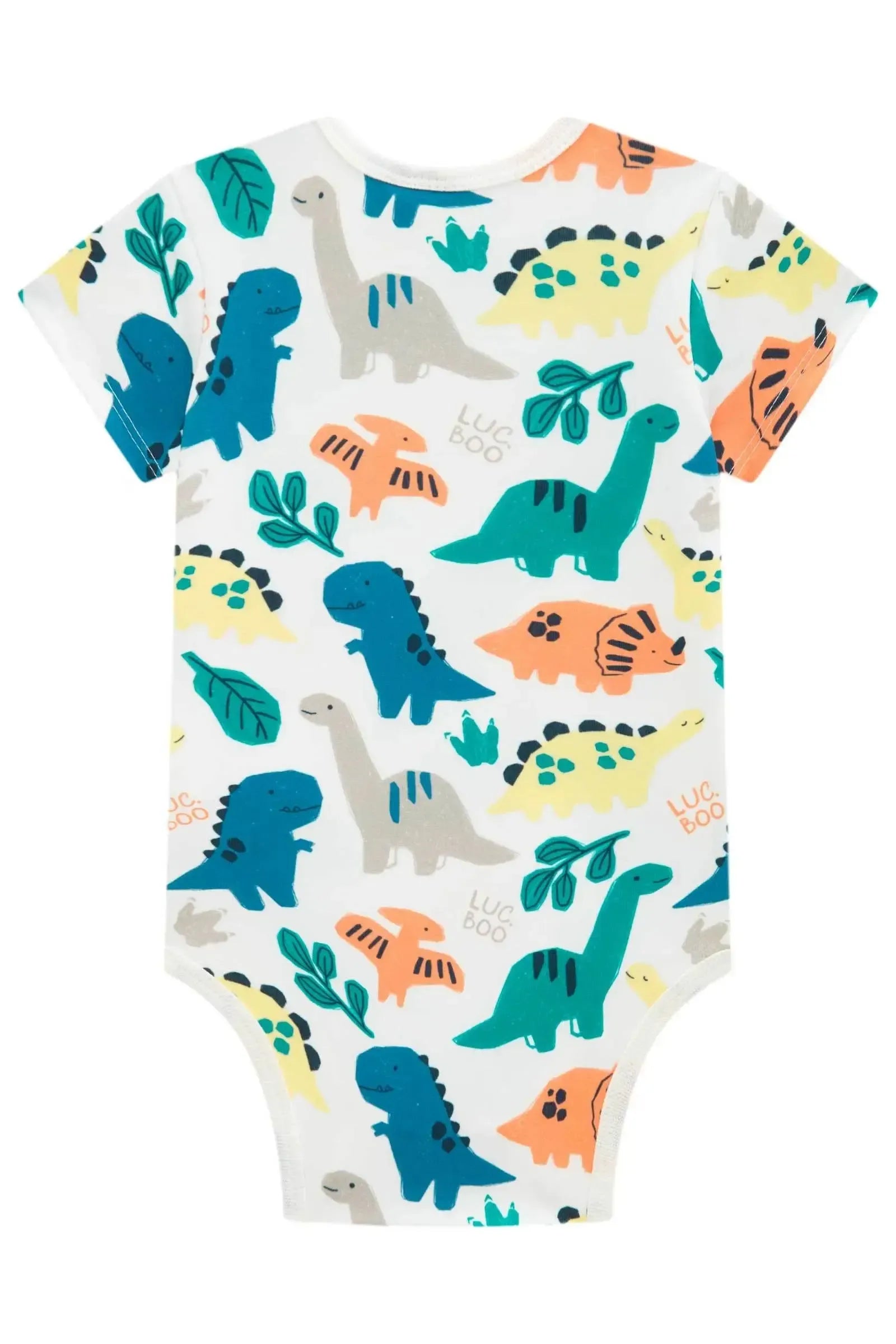 Conjunto de Body em Malha Power e Bermuda em Molevisco 94694 LucBoo Bebê Menino