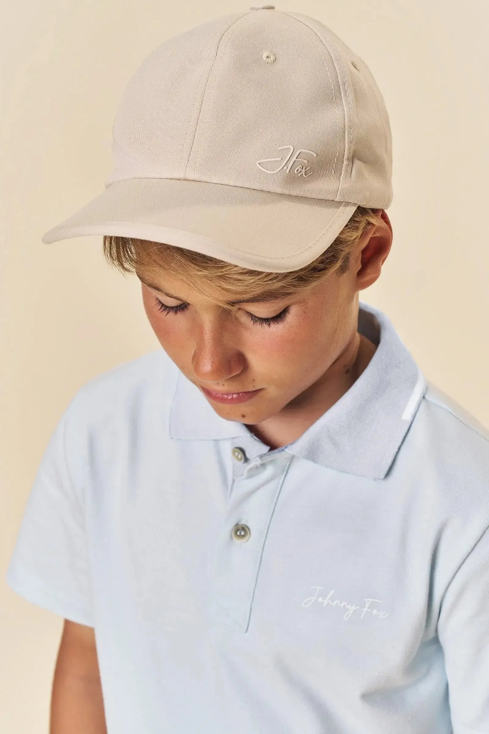 Conjunto de Camisa Polo em Piquet e Bermuda em Sarja Onix com Elastano 84093 Johnny Fox Teen Menino