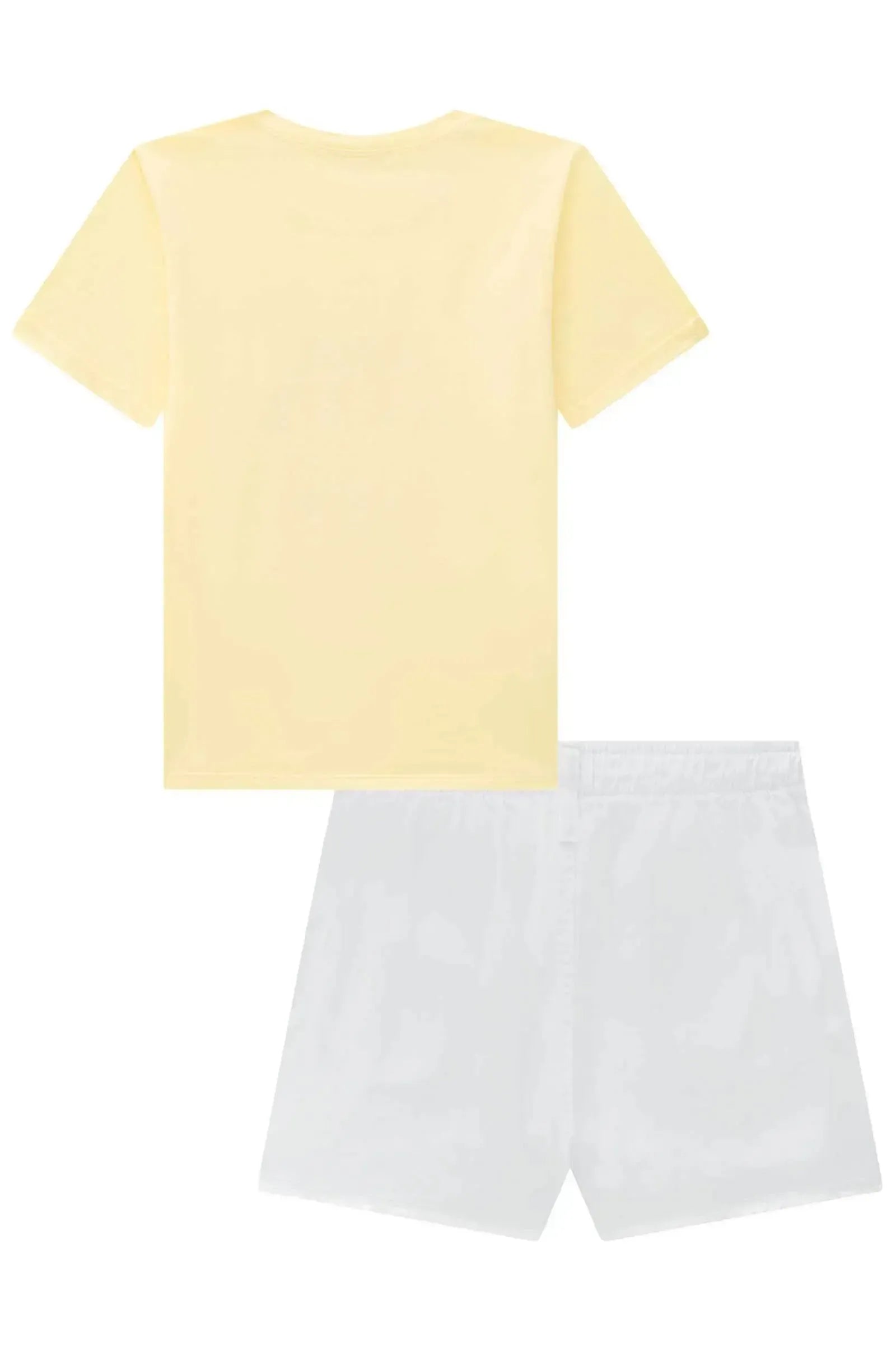 Conjunto de Camiseta Comfy em Meia Malha e Shorts em Sarja com Elastano 96310 Lilimoon Teen Menina