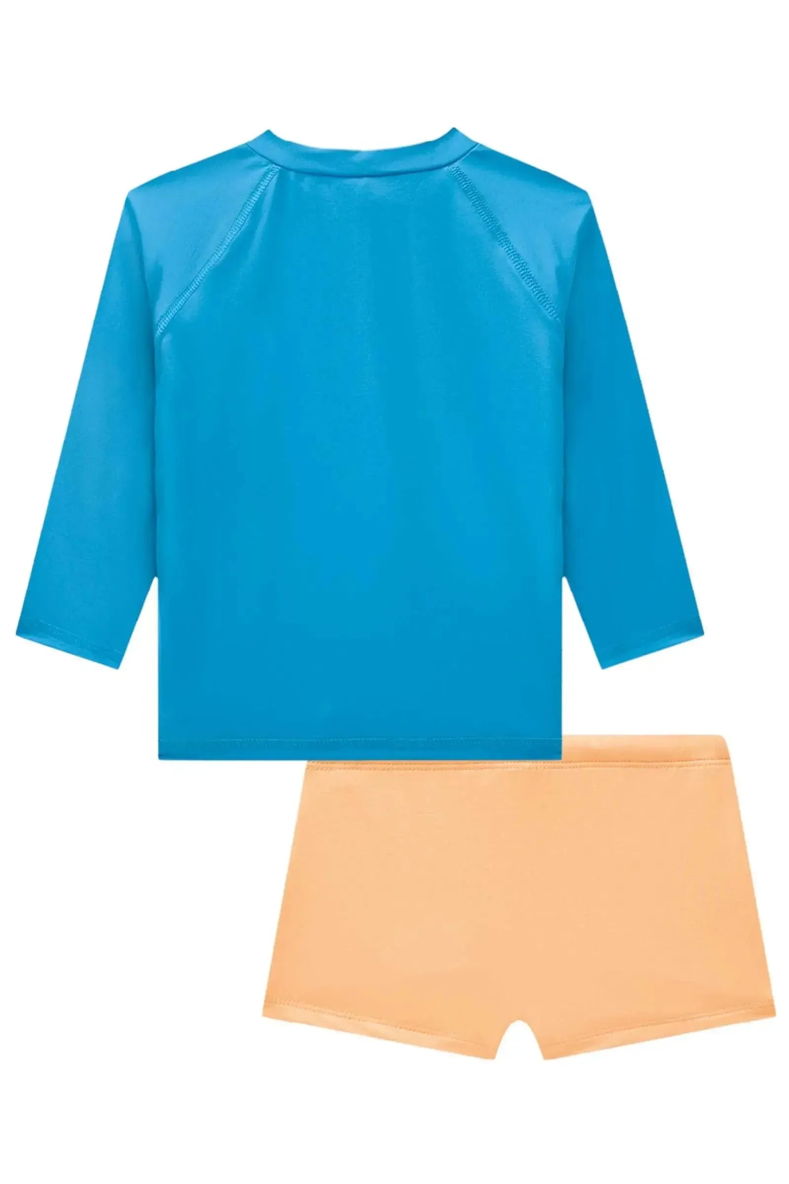 Conjunto de Camiseta e Sunga em Malha UV Dry com Proteção UV 50+ 85545 LucBoo Bebê Menino