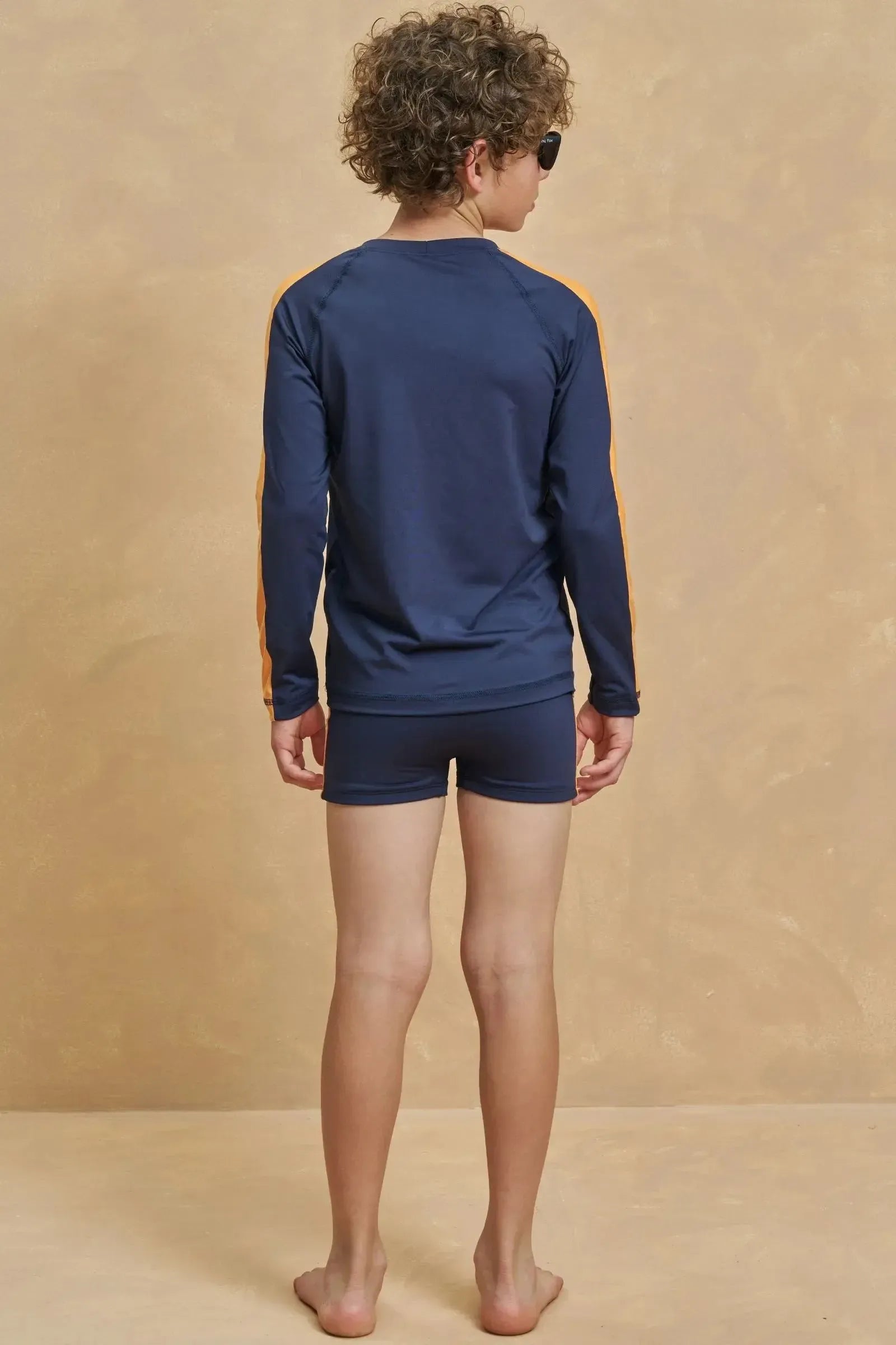 Conjunto de Camiseta e Sunga em Malha Uv Dry com Proteção UV50+ 93343 Johnny Fox Teen Menino