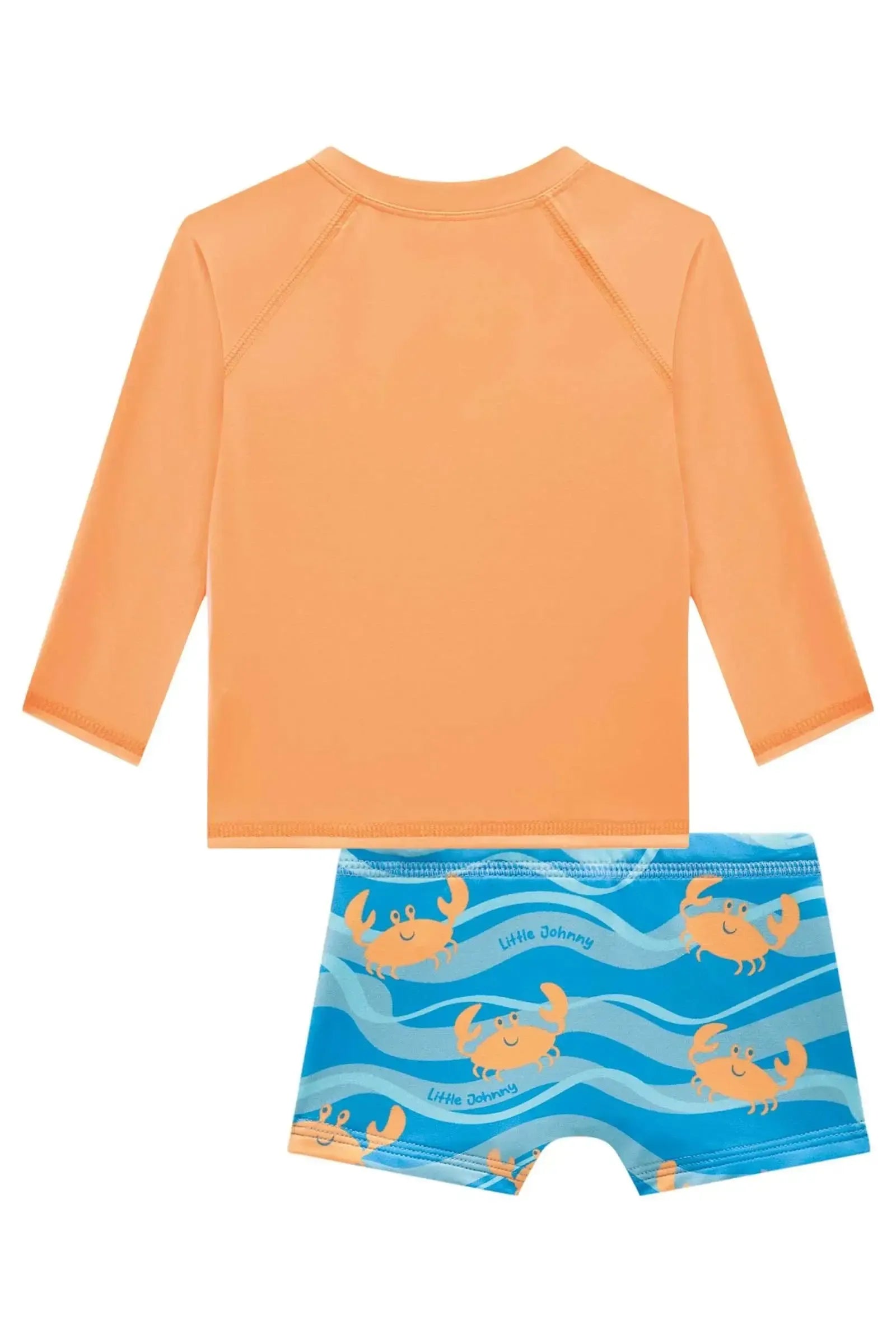 Conjunto de Camiseta e Sunga em Malha Uv Dry com Proteção UV50+ 95716 Johnny Fox Bebê Menino
