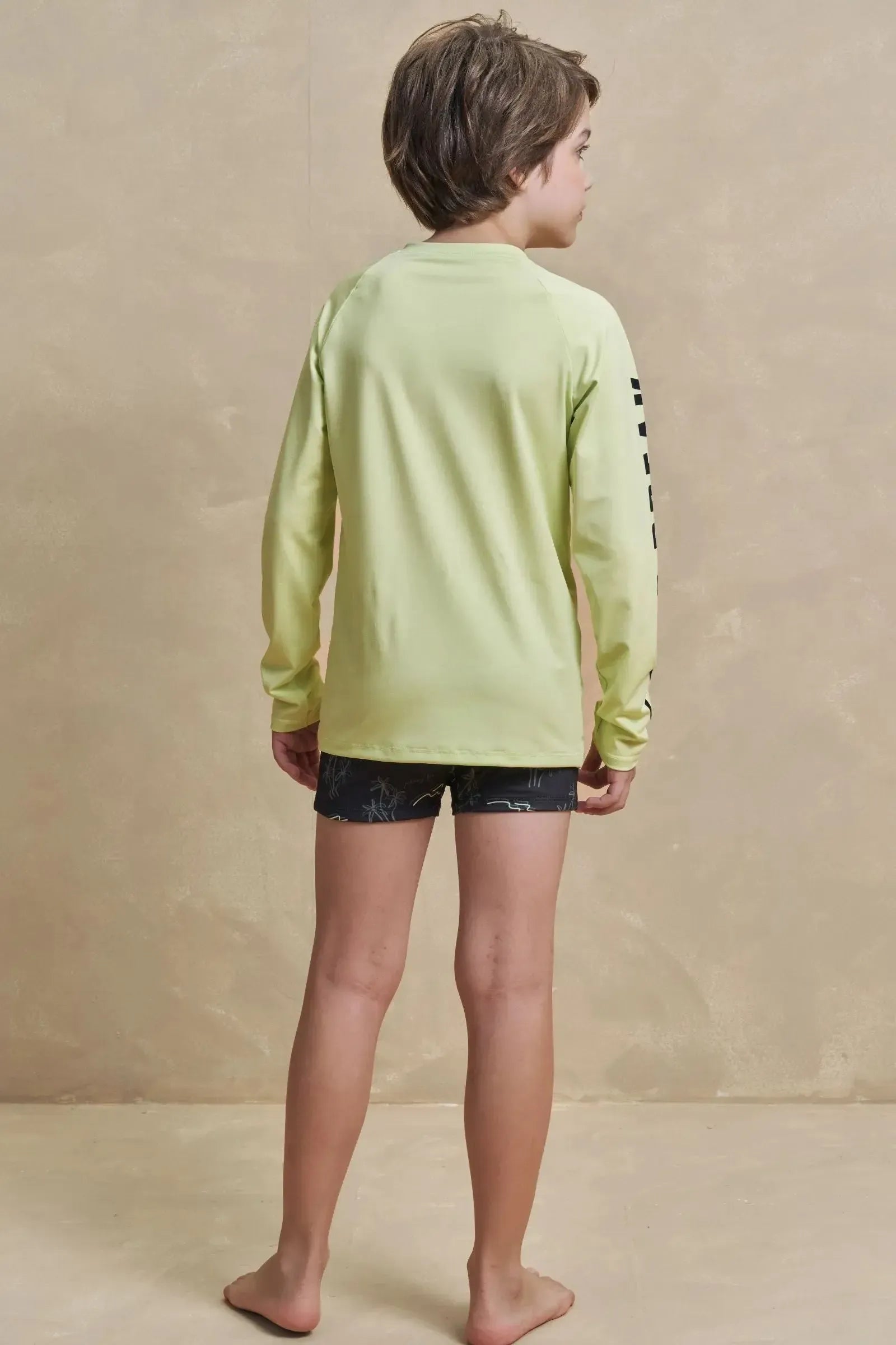 Conjunto de Camiseta e Sunga em Malha Uv Dry com Proteção UV50+ 97327 Johnny Fox Teen Menino