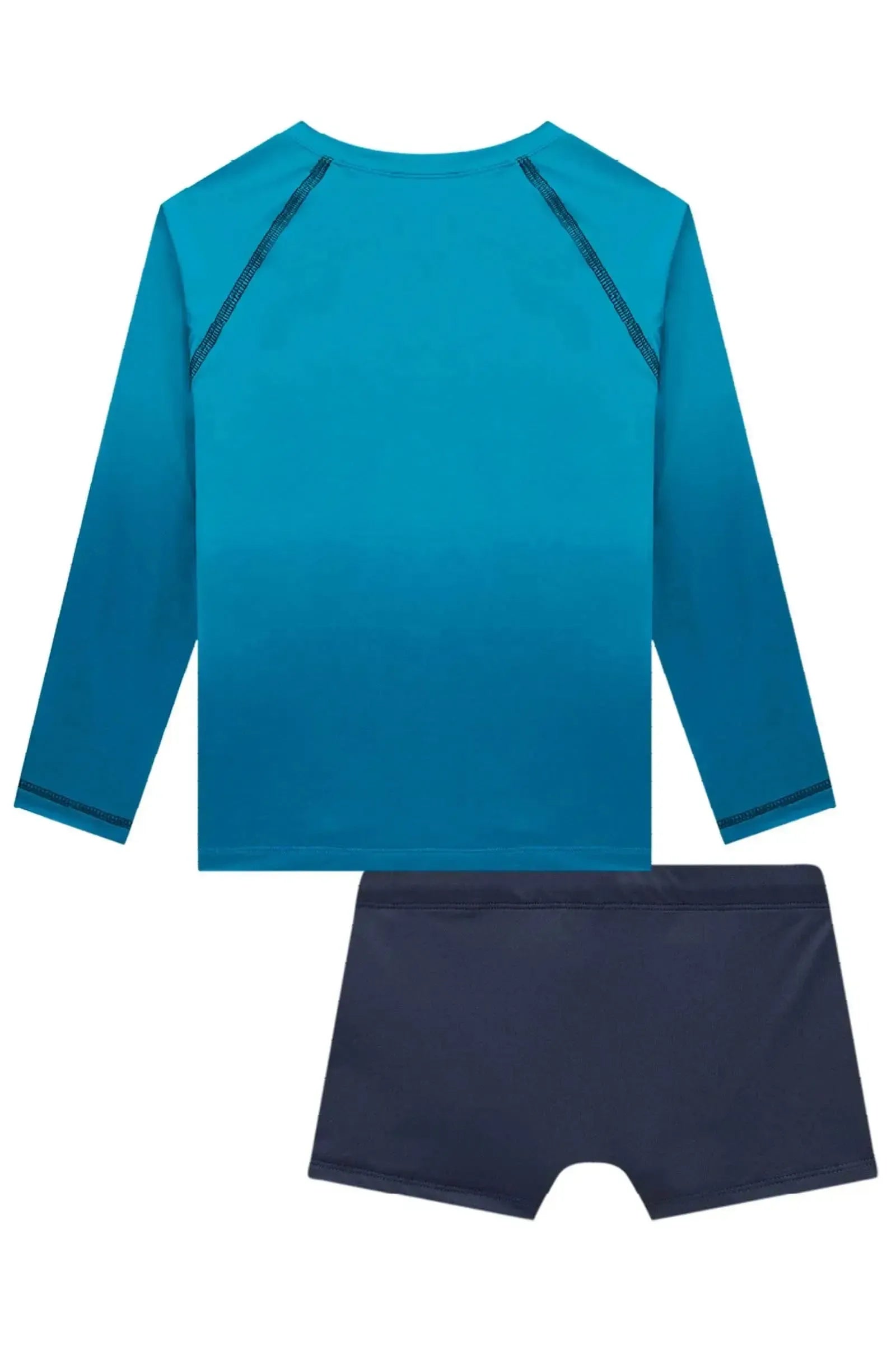 Conjunto de Camiseta e Sunga em Malha Uv Dry com Proteção UV50+ 99024 Johnny Fox Teen Menino