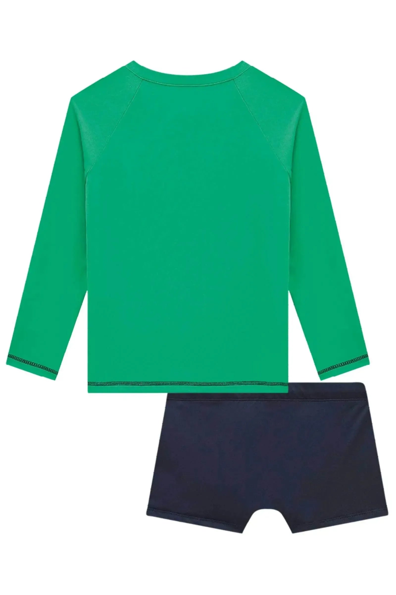 Conjunto de Camiseta e Sunga em Malha Uv Dry com Proteção UV50+ 99025 Johnny Fox Teen Menino