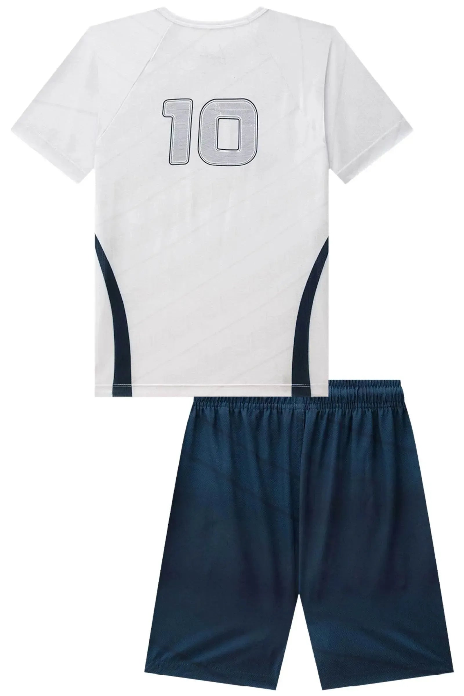 Conjunto de Camiseta em Malha Dry Space Green e Bermuda em Nylon Ergonomic com Elastano 88786 LucBoo Infantil Menino