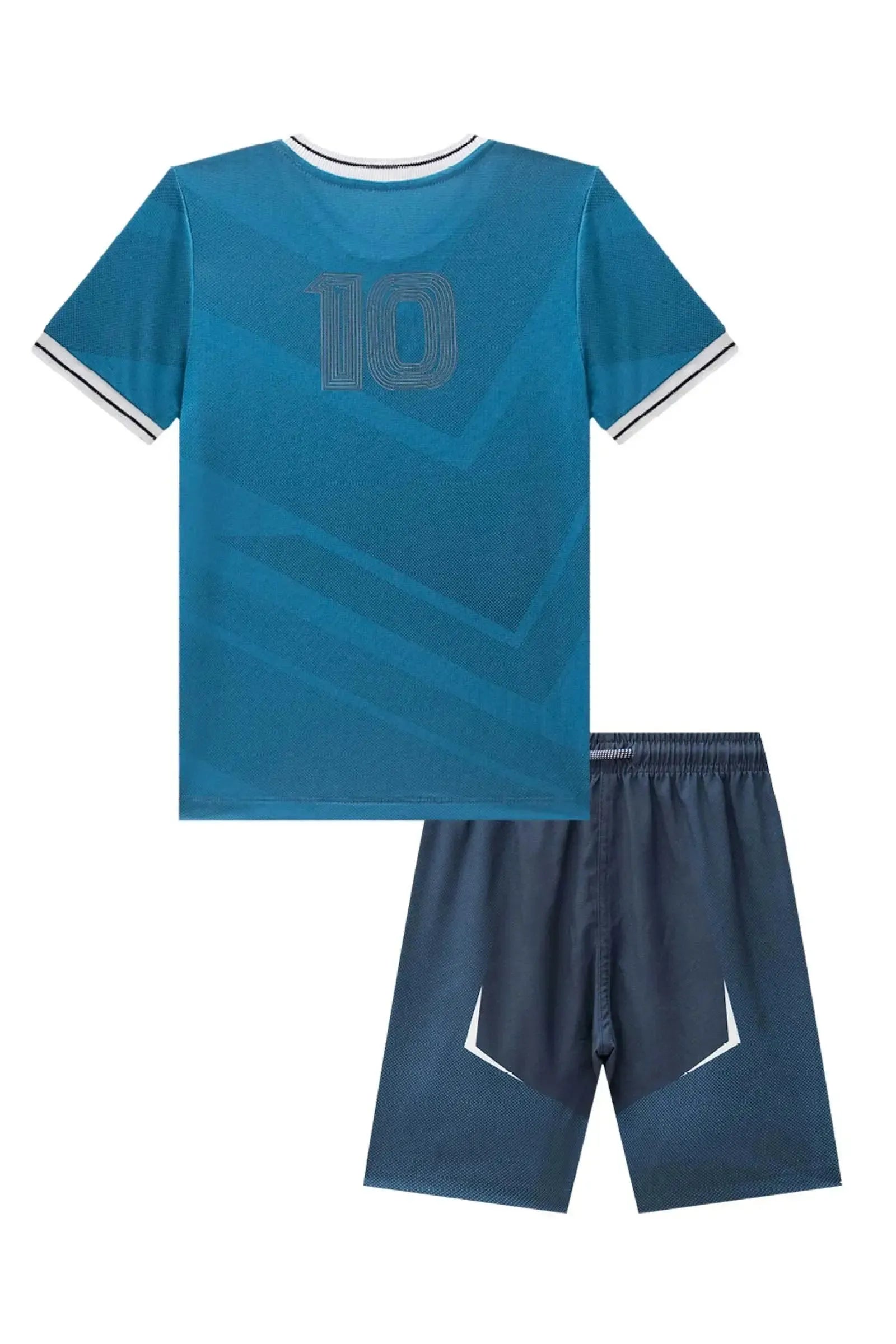 Conjunto de Camiseta em Malha Space Green e Bermuda em Nylon Ergonomic com Elastano 88792 LucBoo Infantil Menino