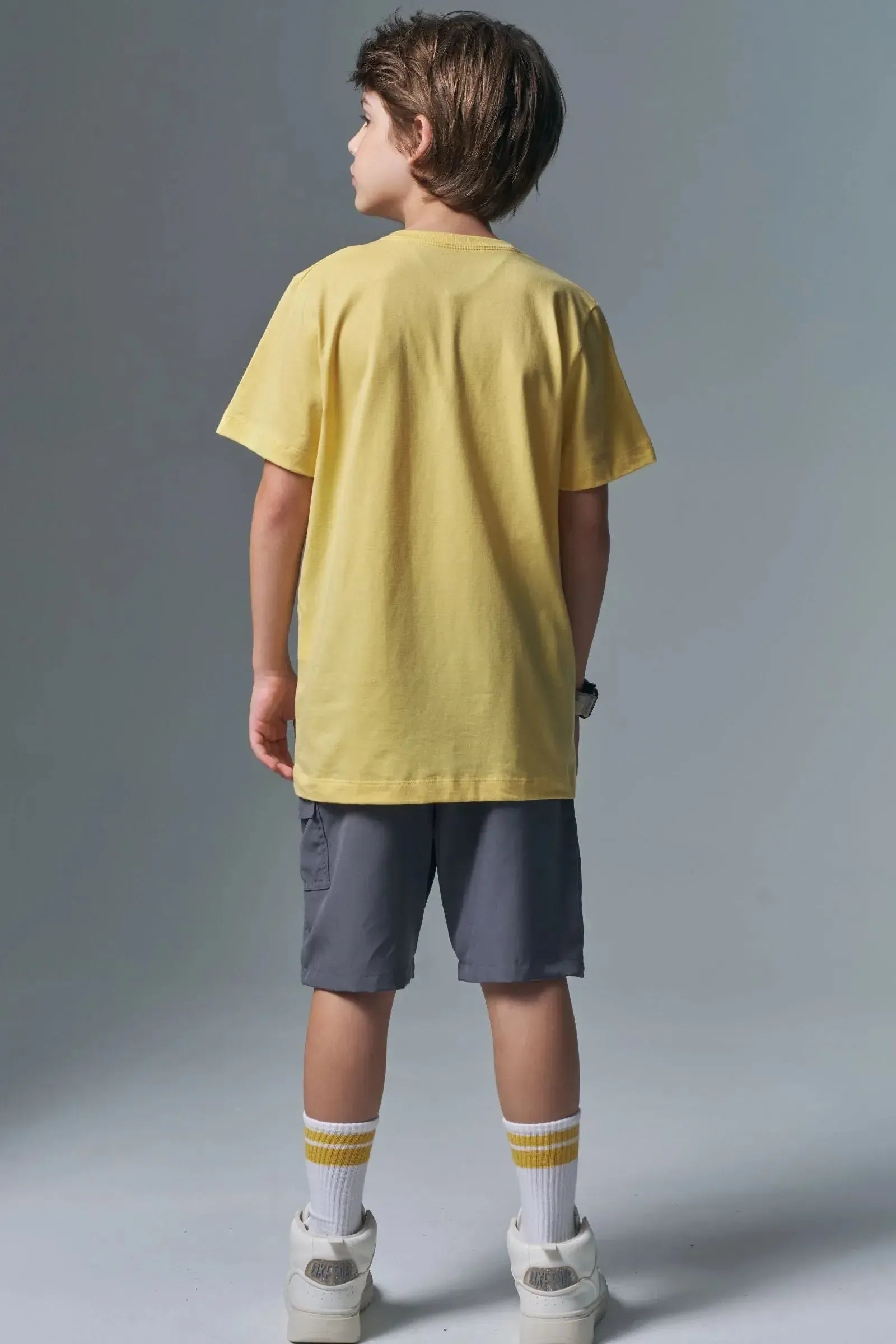 Conjunto de Camiseta em Meia Malha e Bermuda em Hydronatic Supersoft com Elastano 96860 Johnny Fox Teen Menino