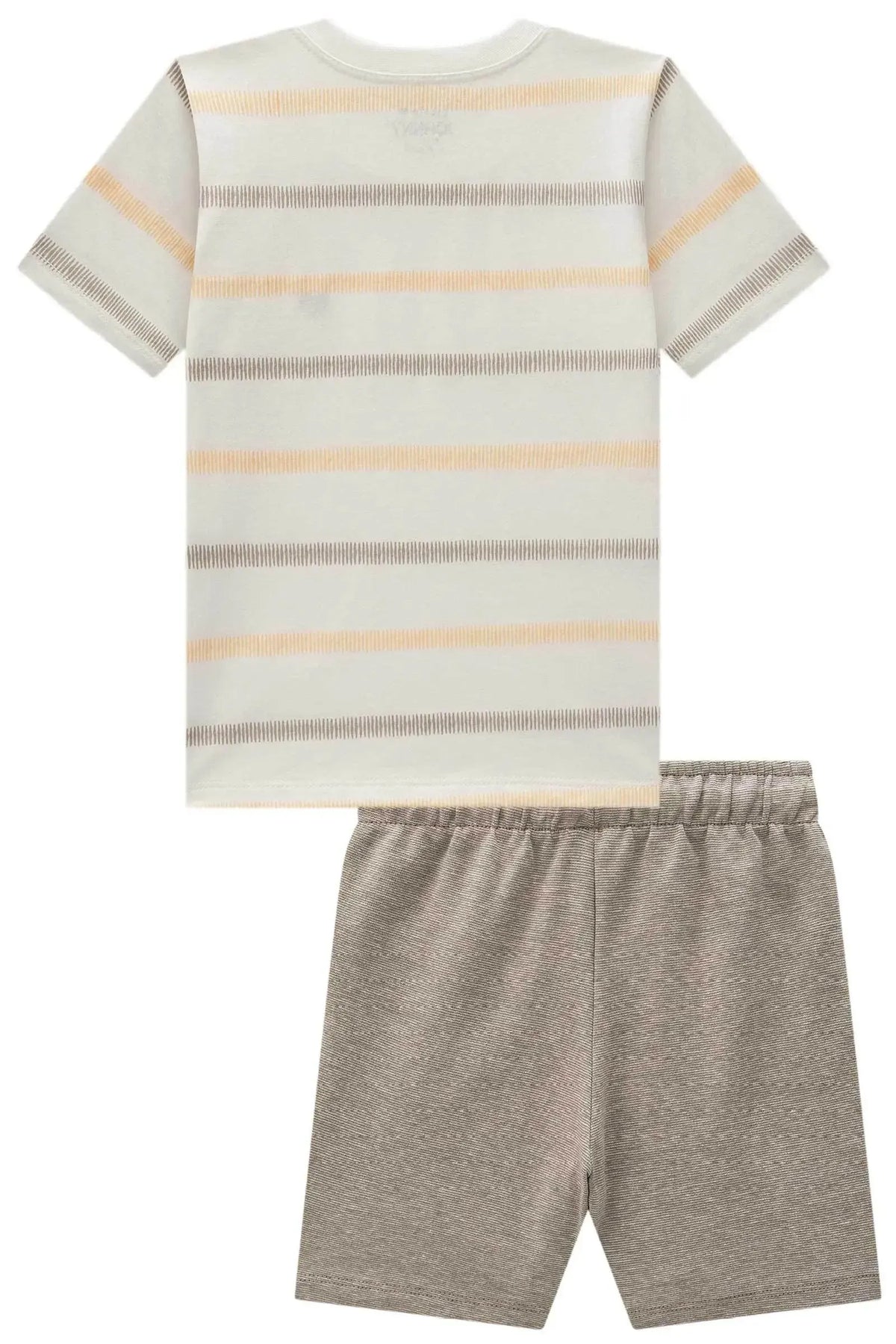 Conjunto de Camiseta em Meia Malha e Bermuda em Malha Active 99411 Johnny Fox Teen Menino