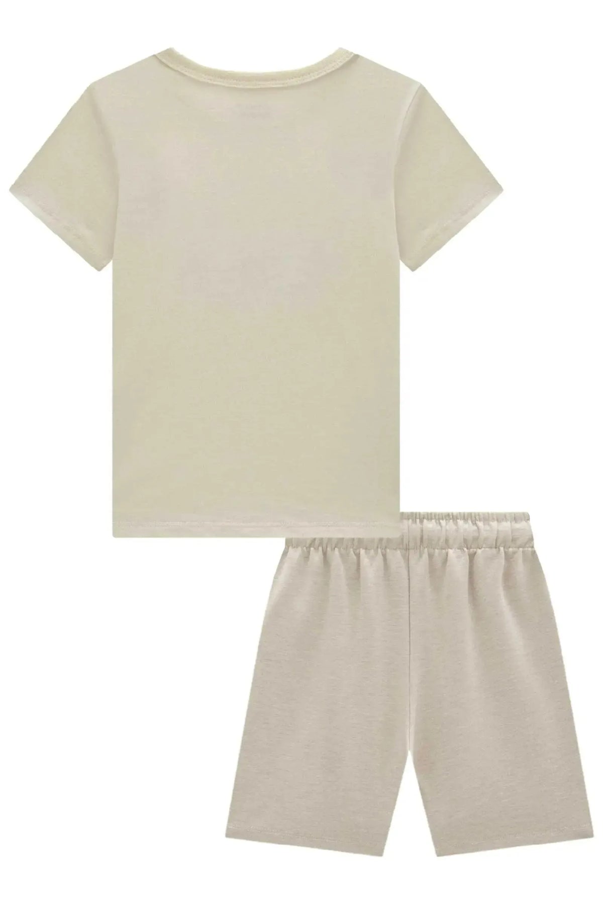 Conjunto de Camiseta em Meia Malha e Bermuda em Malha Afaiataria com Elastano 99030 Johnny Fox Teen Menino