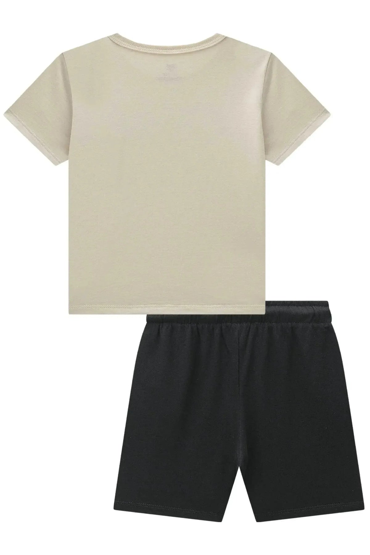 Conjunto de Camiseta em Meia Malha e Bermuda em Molevisco com Elastano 99238 Johnny Fox Teen Menino