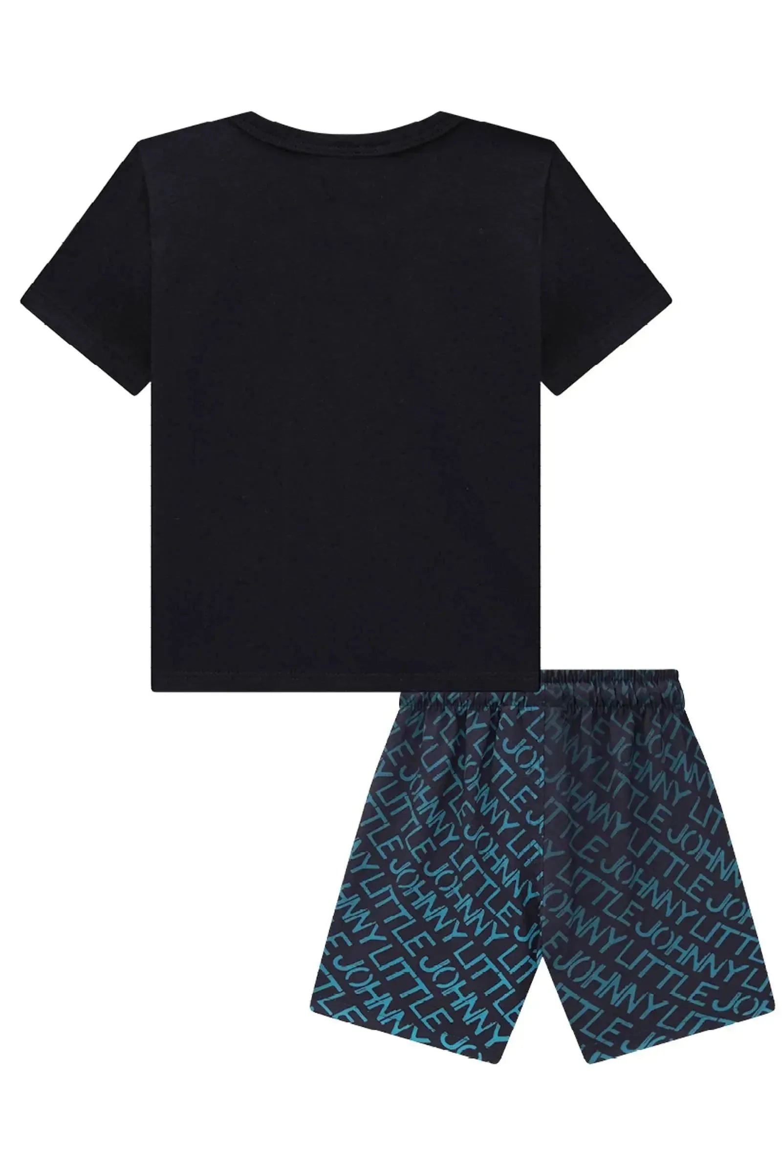 Conjunto de Camiseta em Meia Malha e Bermuda em Nylon Ergonomic com Elastano 84679 Johnny Fox Bebê Menino