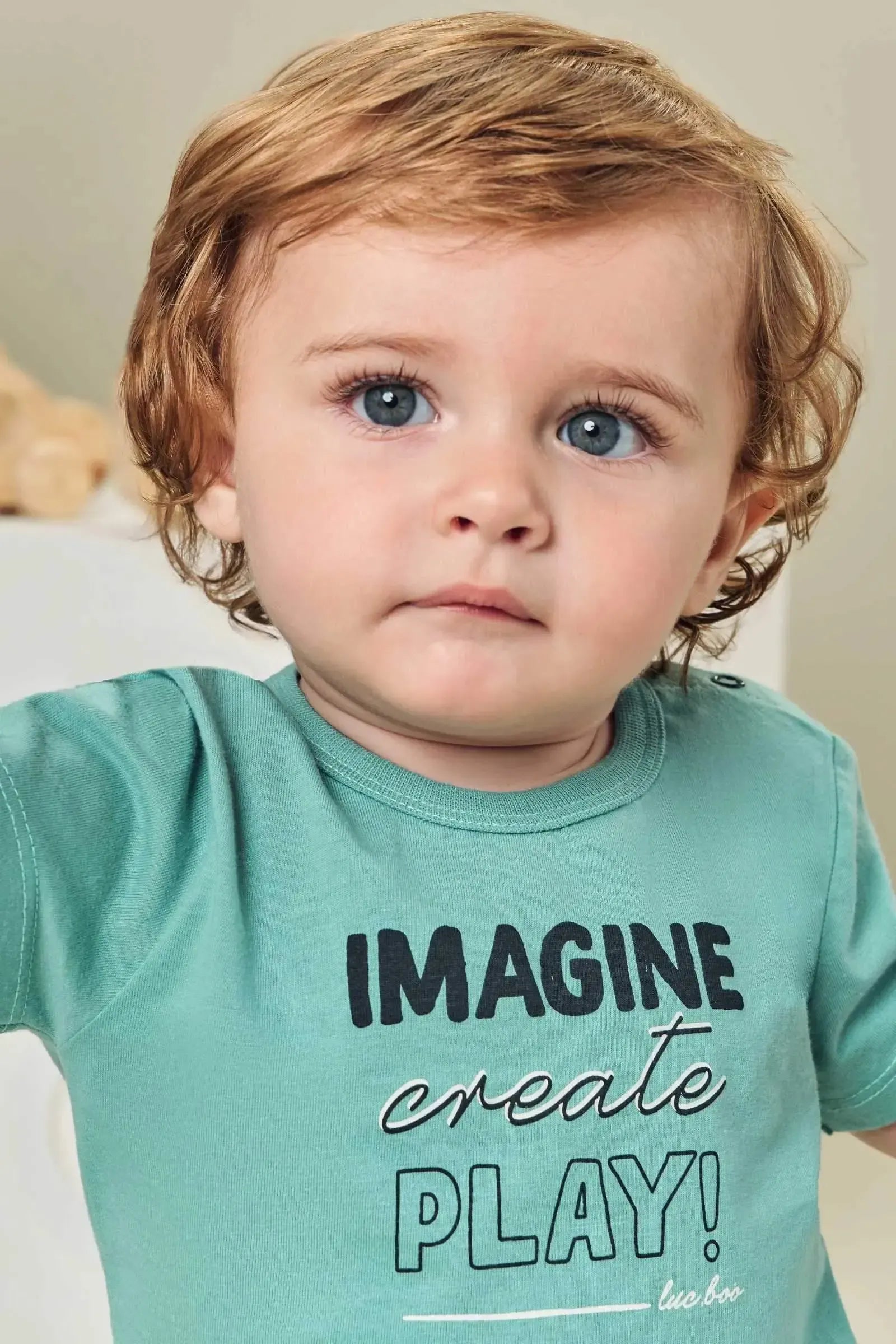 Conjunto de Camiseta em Meia Malha e Bermuda em Nylon Ergonomic com Elastano 84741 LucBoo Bebê Menino