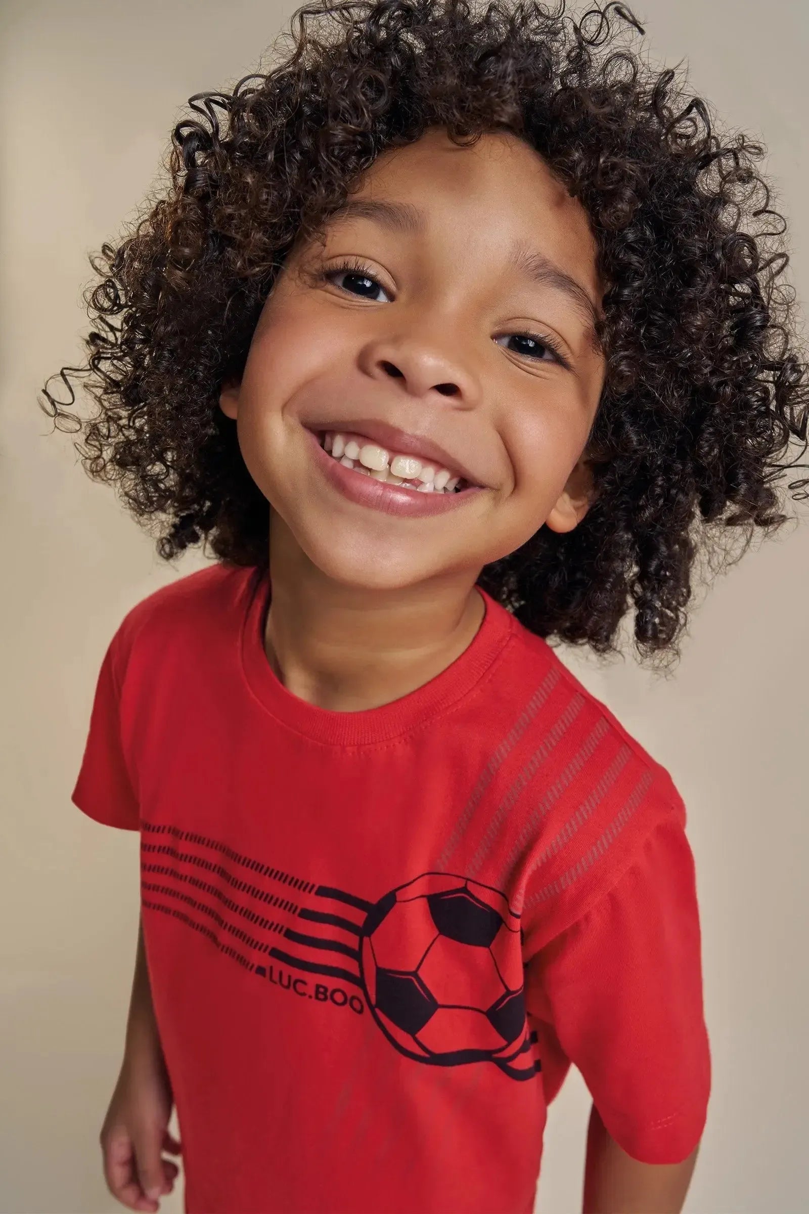 Conjunto de Camiseta em Meia Malha e Bermuda em Sport Tech com Elastano 92475 LucBoo Infantil Menino