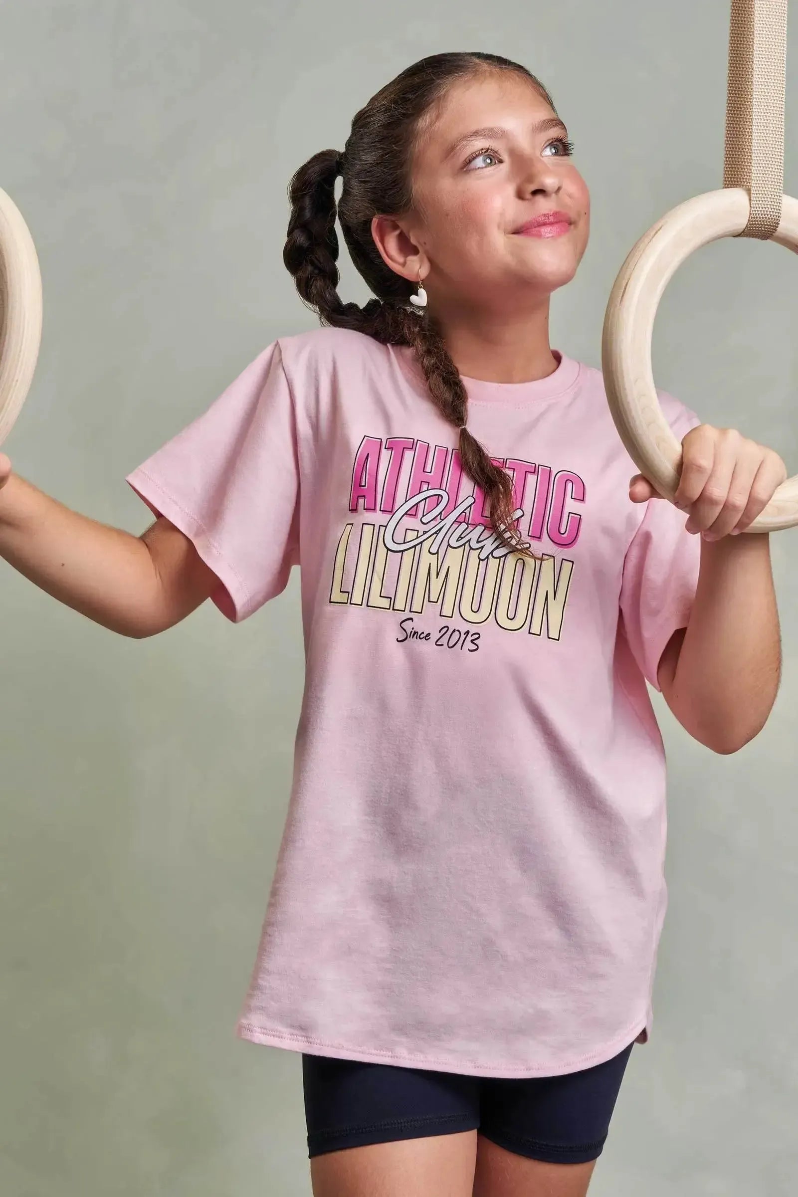 Conjunto de Camiseta Over em Meia Malha e Shorts em Malha Poliamida com Proteção UV 50+ 96493 Lilimoon Teen Menina