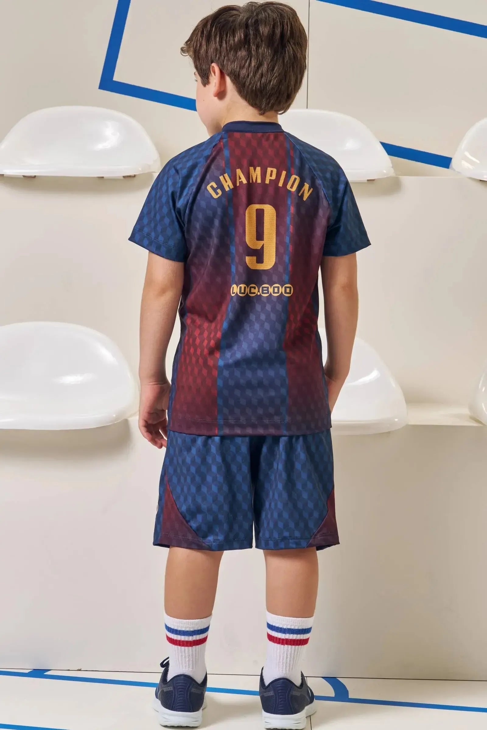 Conjunto de Camsieta em Malha Yuki e Bermuda em Malha UV Dry com Proteção UV50+ 96742 LucBoo Infantil Menino