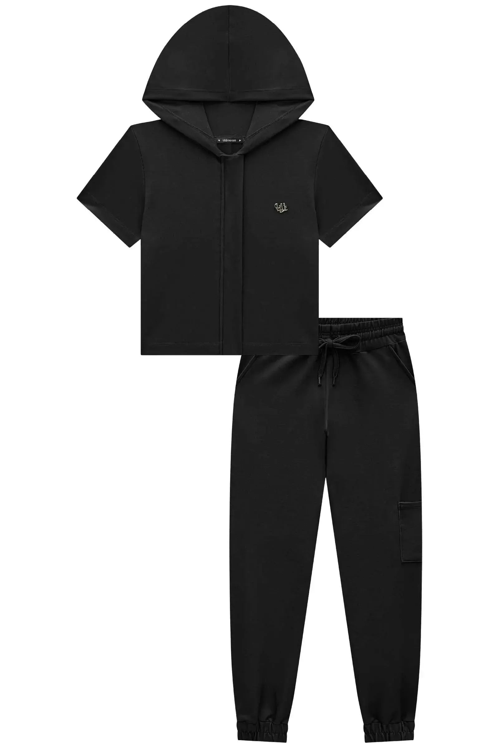 Conjunto de Colete e Calça Jogger em Molevisco 83411 Lilimoon Teen Menina
