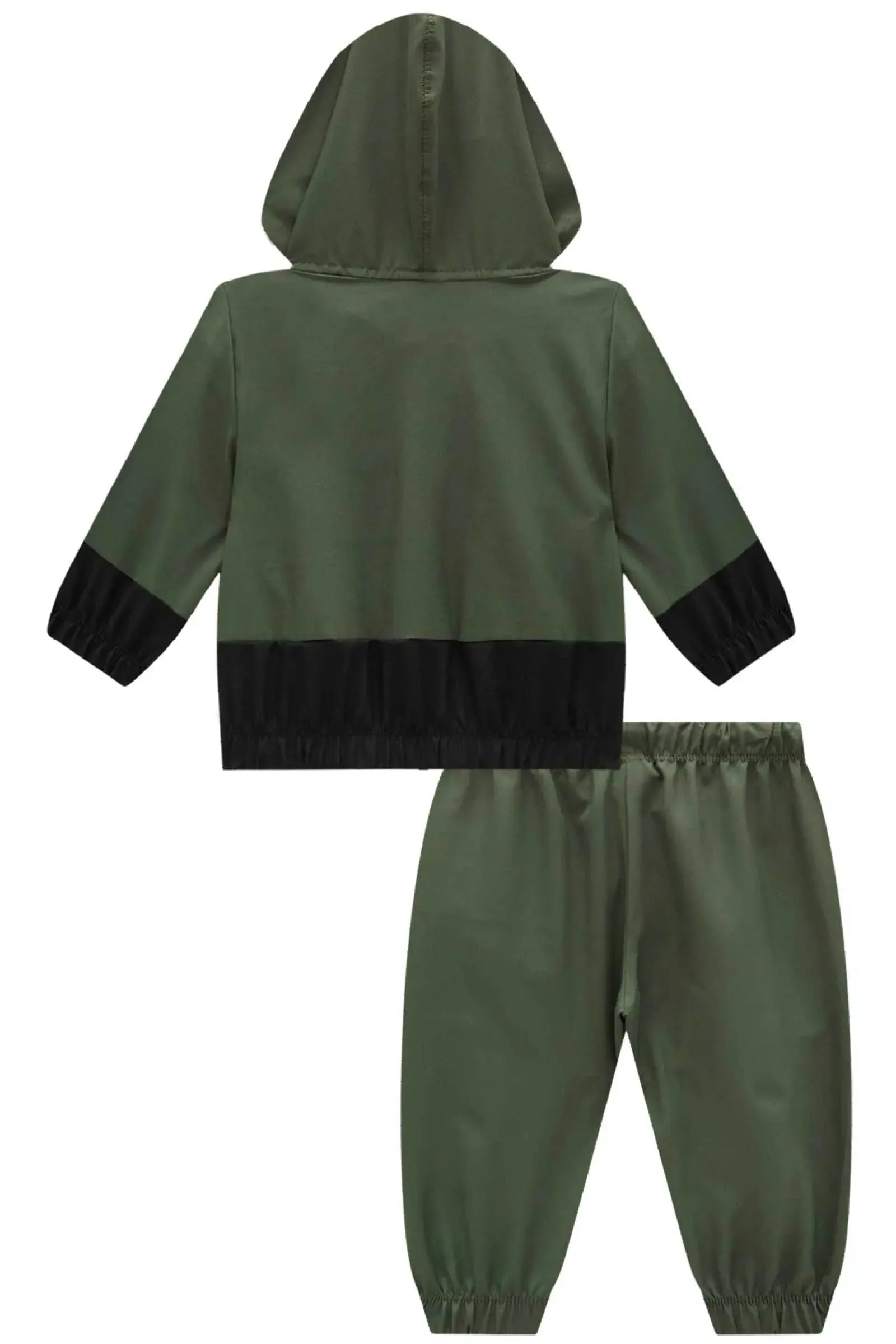 Conjunto de Jaqueta Corta Vento e Calça Jogger em Nylon Ergonomic com Elastano 91756 Johnny Fox Bebê Menino