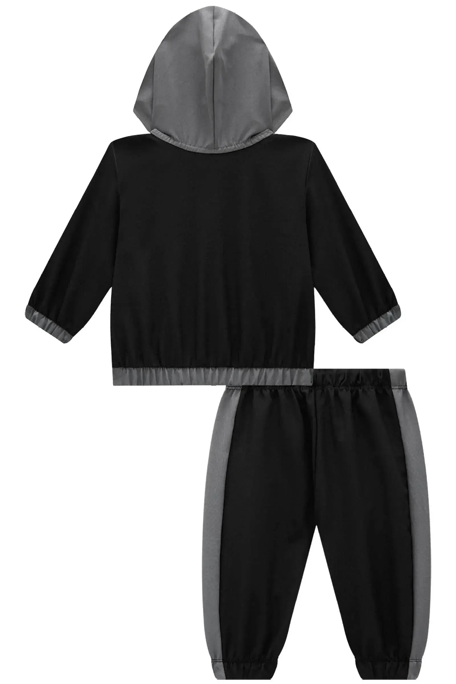 Conjunto de Jaqueta Corta Vento e Calça Jogger em Nylon Hidronatic com Elastano 90959 Johnny Fox Bebê Menino