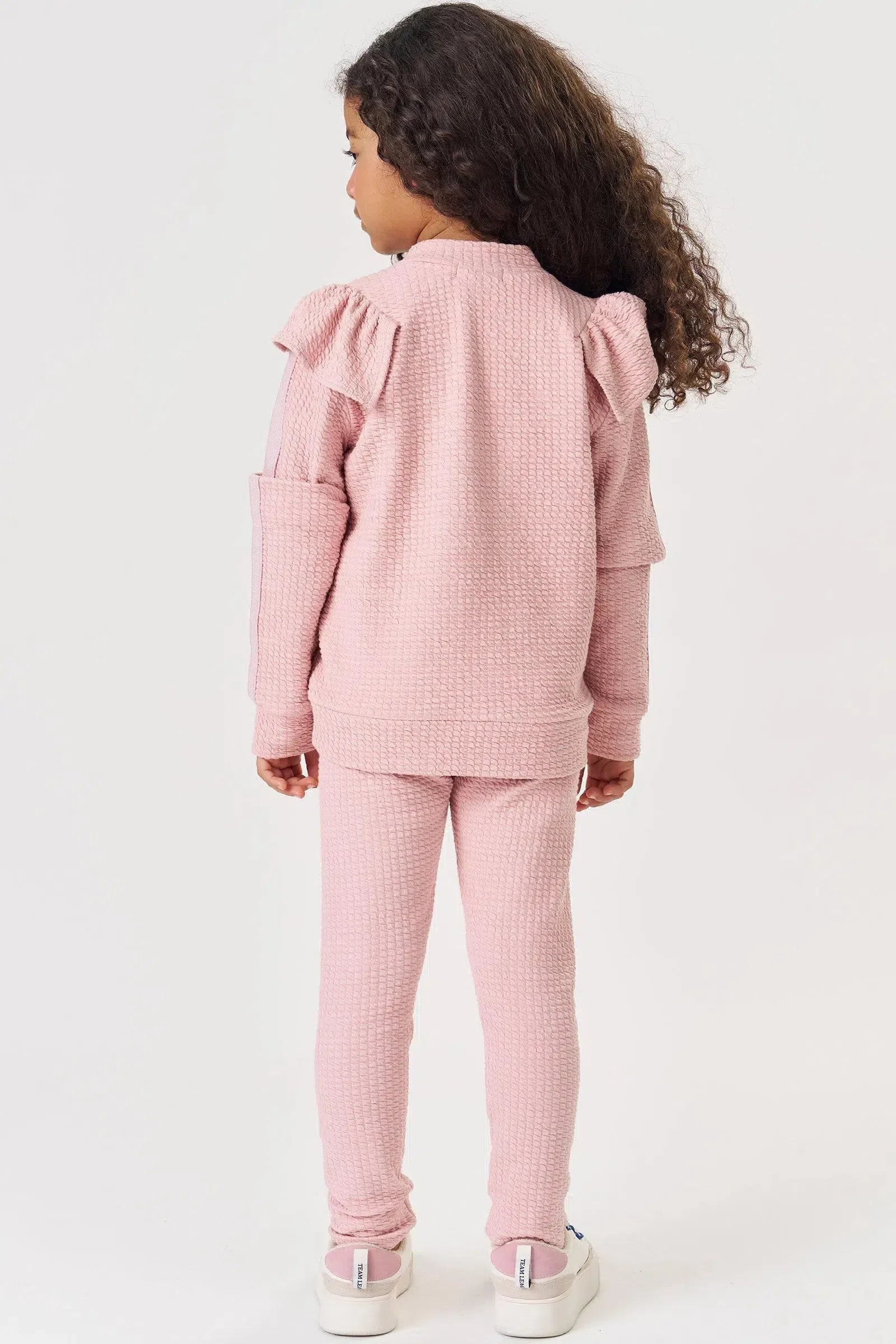 Conjunto de Jaqueta e Calça em Jacquard Soviello 81722 Kukiê Infantil Menina