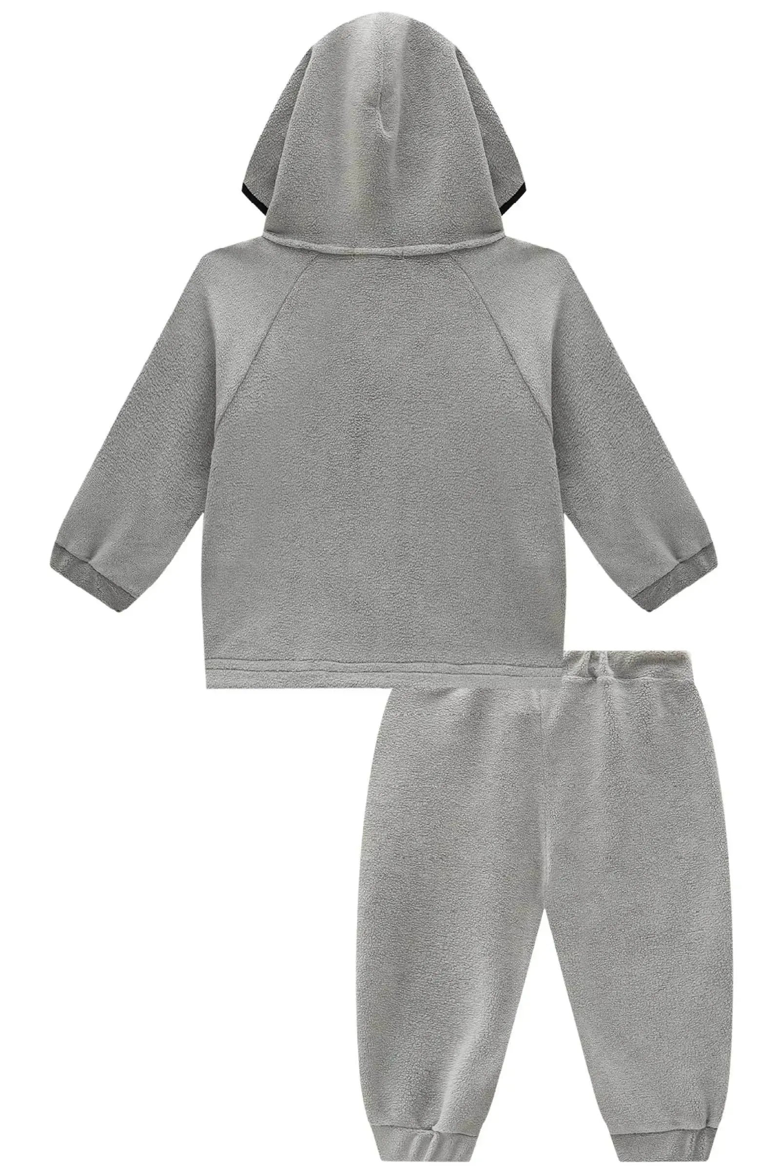Conjunto de Jaqueta e Calça Jogger em Fleece com Elastano 92729 Johnny Fox Bebê Menino