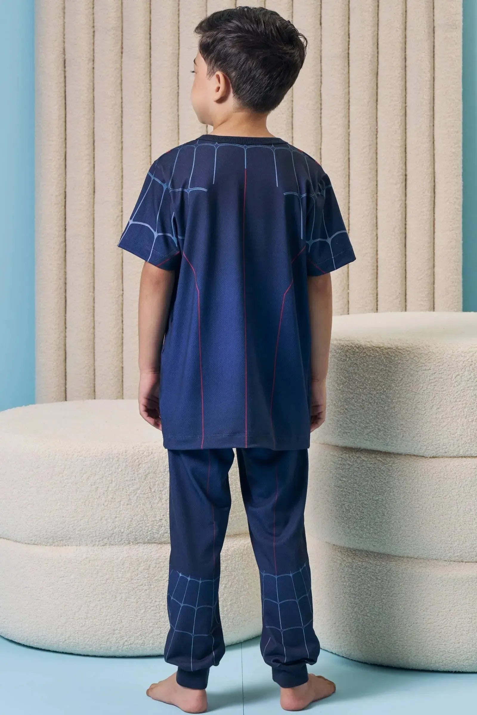 Conjunto de Pijama com Camiseta e Calça em Malha Power 97068 LucBoo Infantil Menino