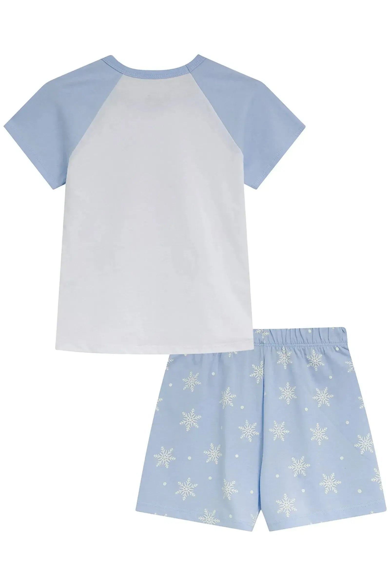 Conjunto de Pijama de Blusa e Shorts em Meia Malha 94280 Kukiê Infantil Menina