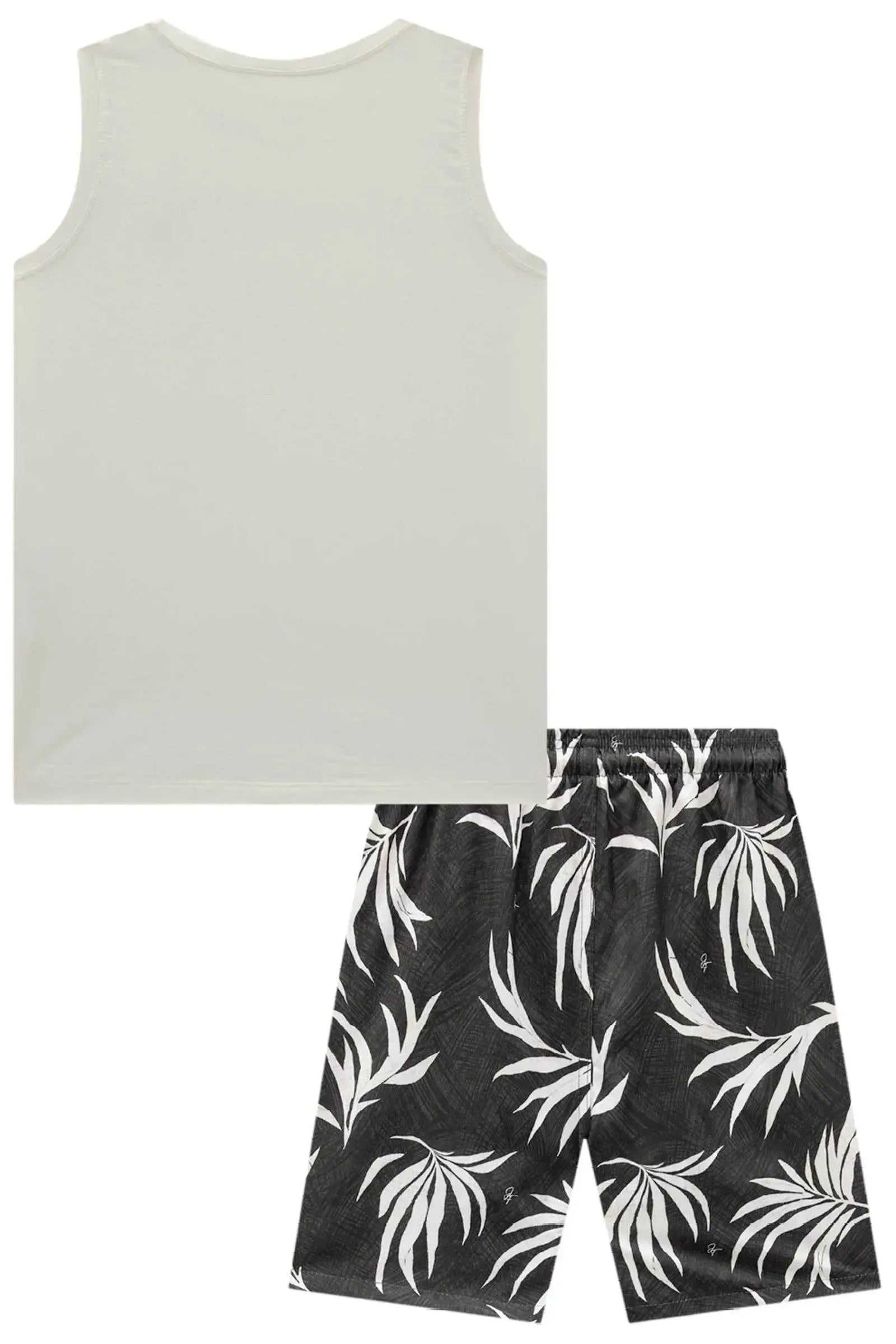 Conjunto de Regata em Meia Malha e Bermuda em Nylon Ergonomic com Elastano 96715 Johnny Fox Teen Menino