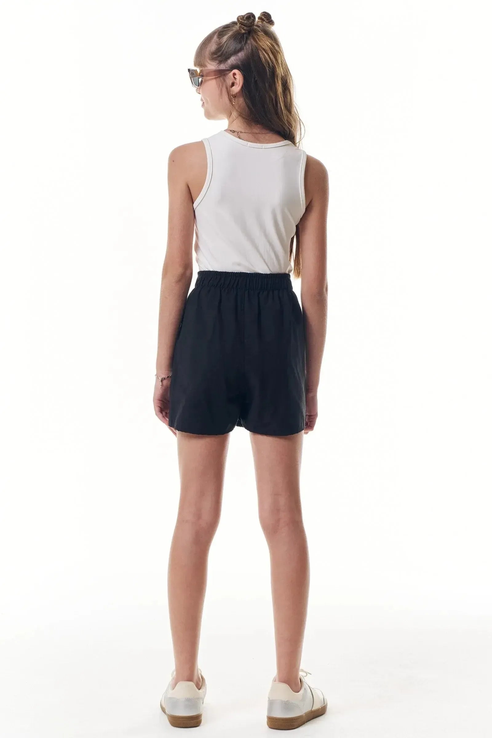 Conjunto de Regata em Poliamida e Short Saia em Alfaiataria 92683 Vic&Vicky Teen Menina