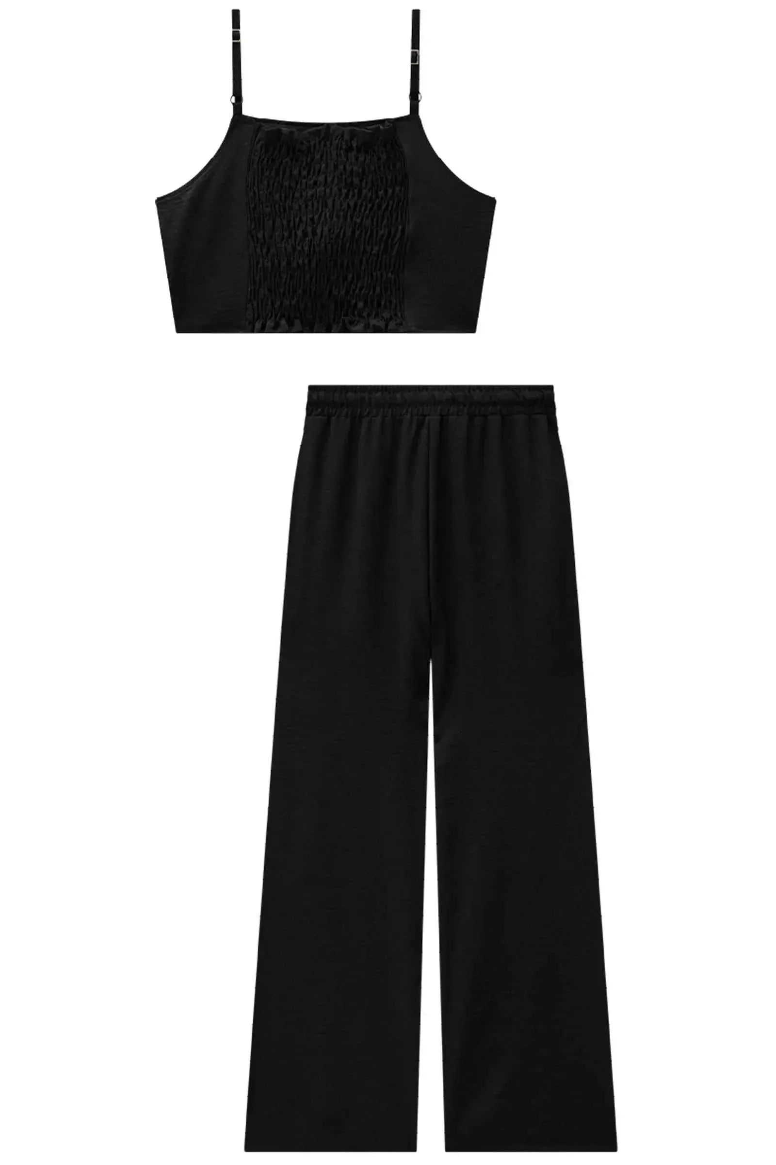 Conjunto de Top Cropped e Calça em Viscose Turim 85404 Lilimoon Teen Menina