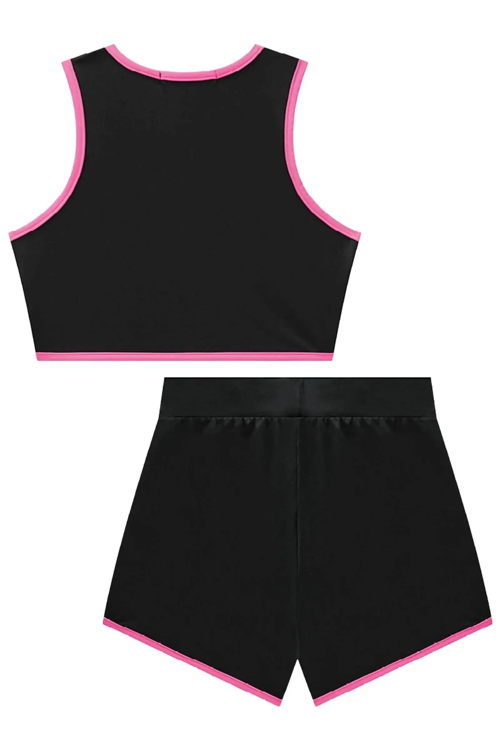 Conjunto de Top Cropped e Shorts em Malha Poliamida UV 50+ 85308 Lilimoon Teen Menina