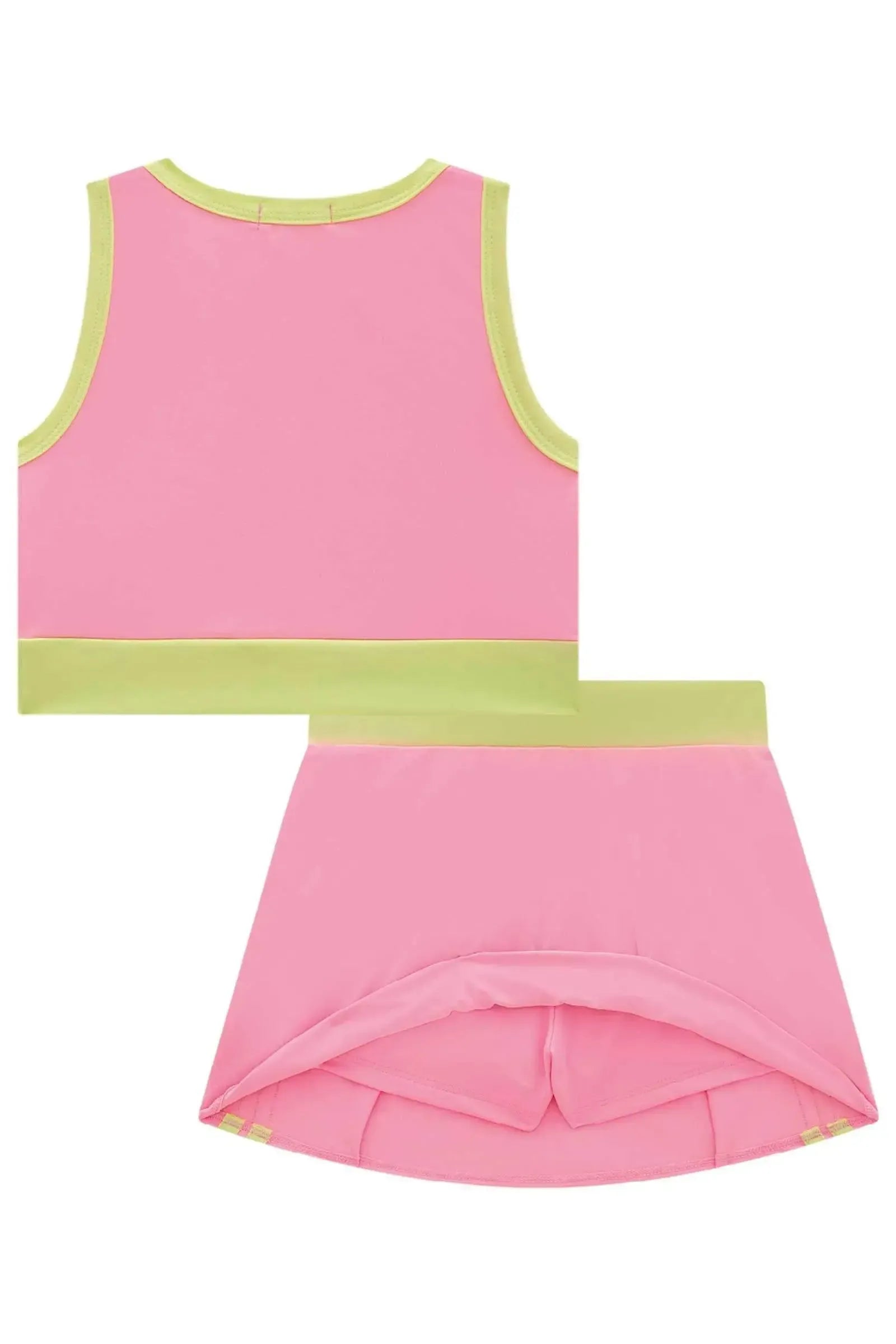 Conjunto de Top e Short Saia em Malha UV 50+ 96360 Infanti Infantil Menina