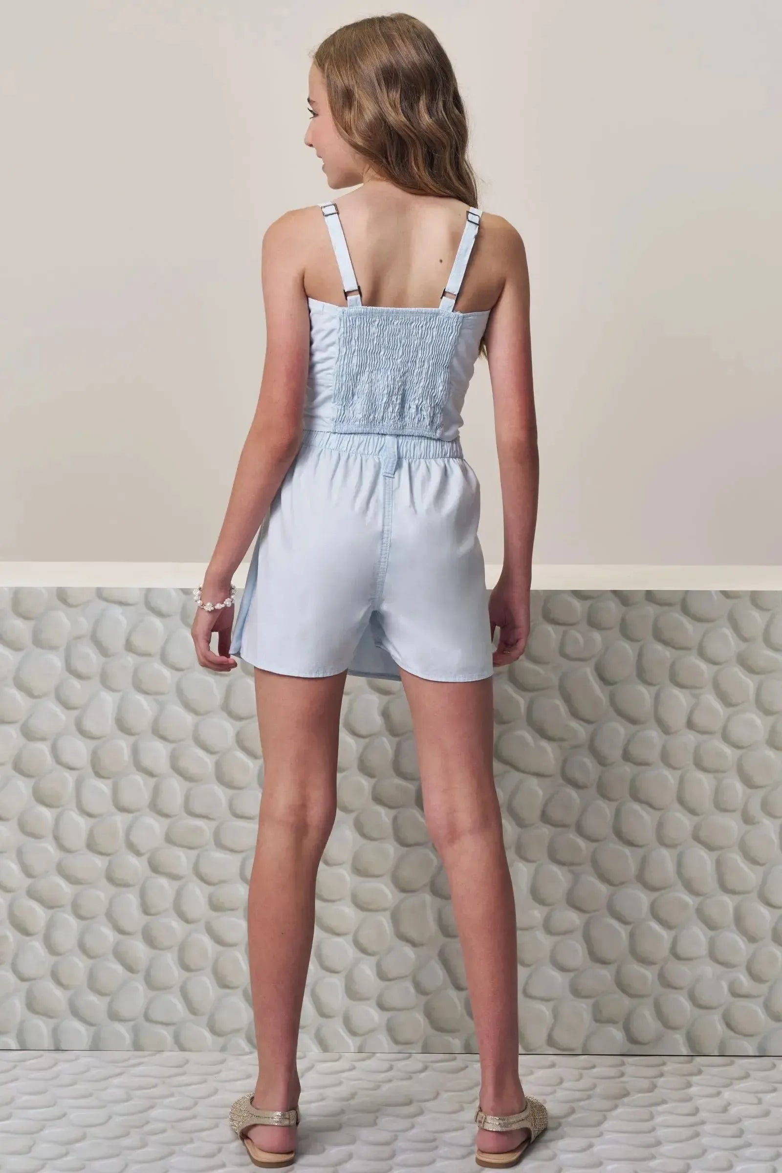 Conjunto de Top e Short Saia em Sarja com Elastano 99359 Lilimoon Teen Menina