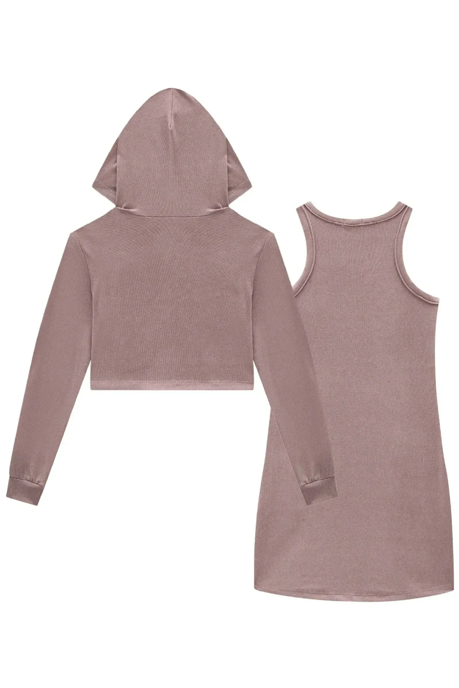 Conjunto de Vestido e Blusão Cropped em Tricô Luxo 92206 Vic&Vicky Teen Menina