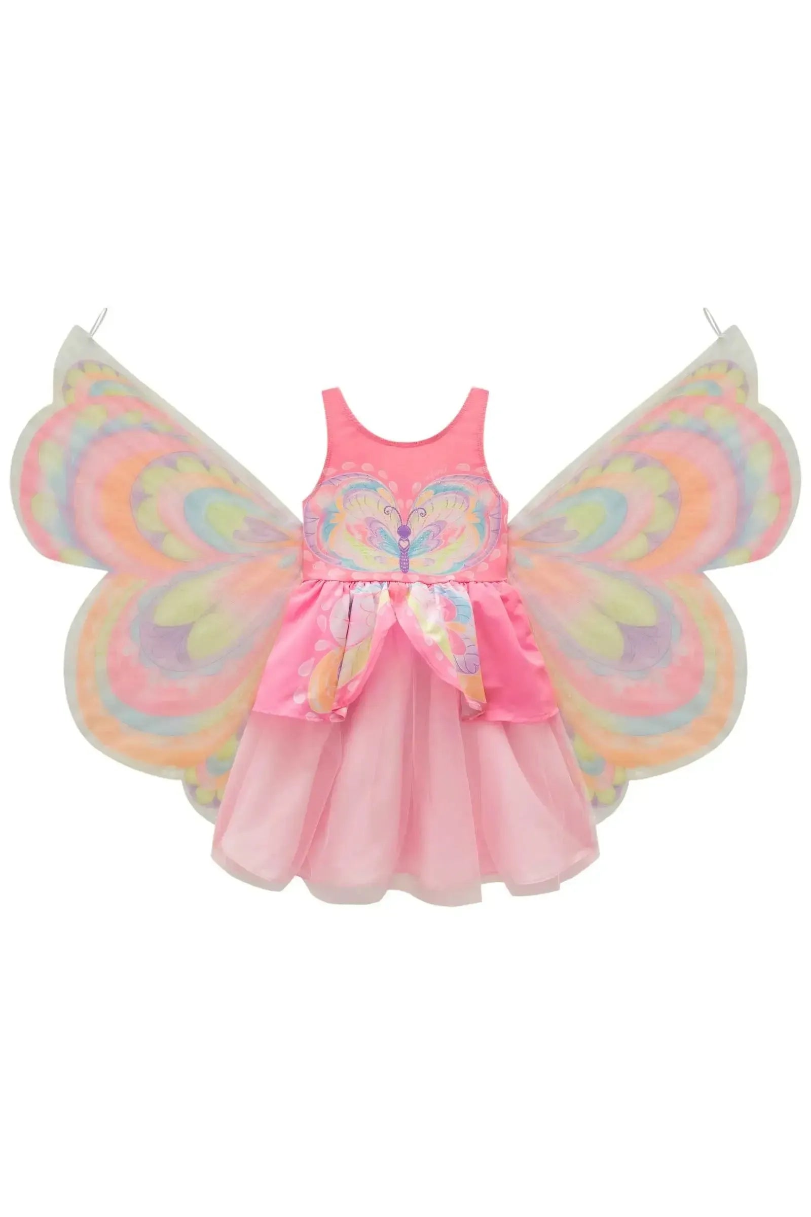 Fantasia de Borboleta em Malha UV e Tule. 97391 Infanti Infantil Menina